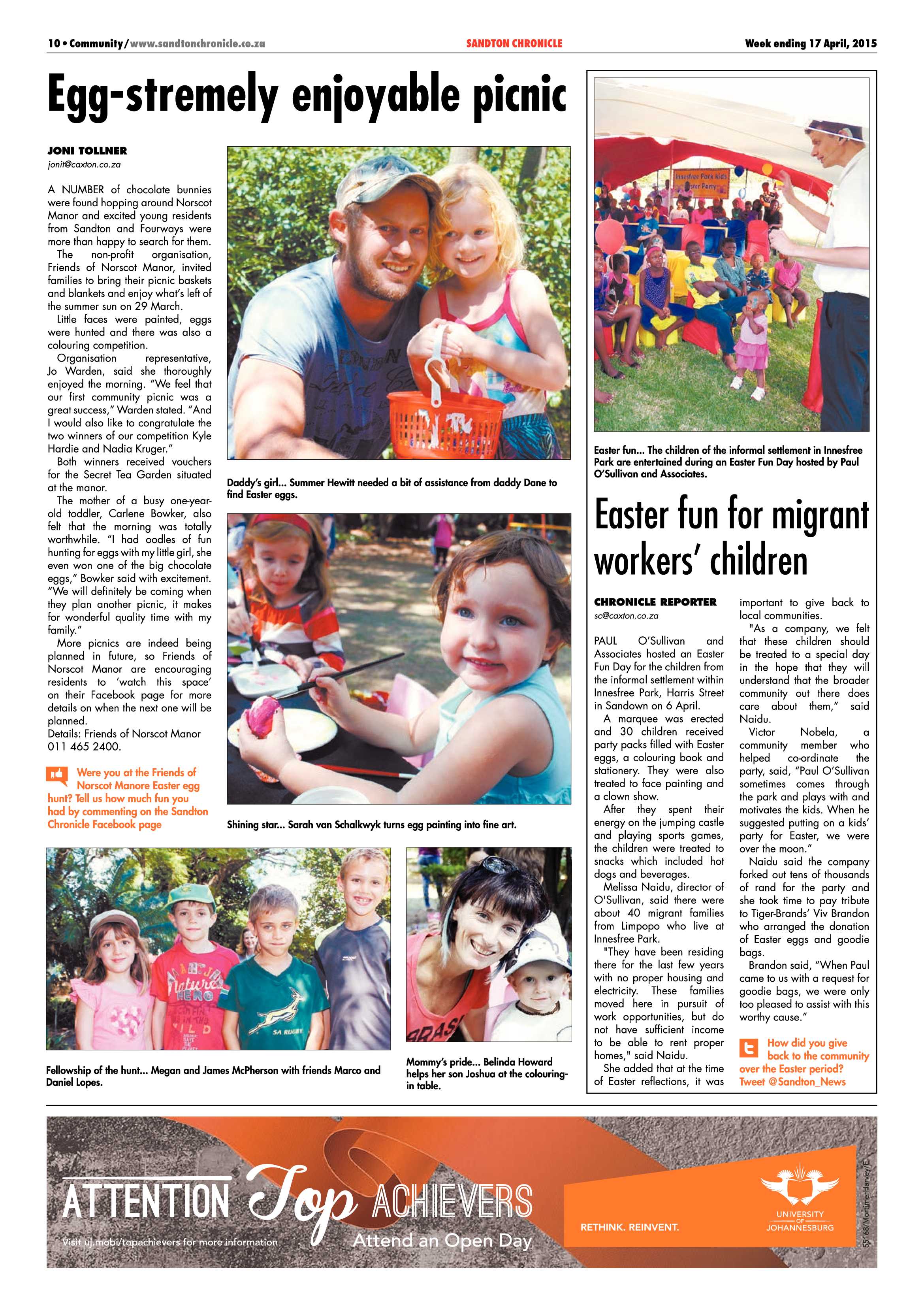 Sandton Chronicle 17 April 2015 page 10