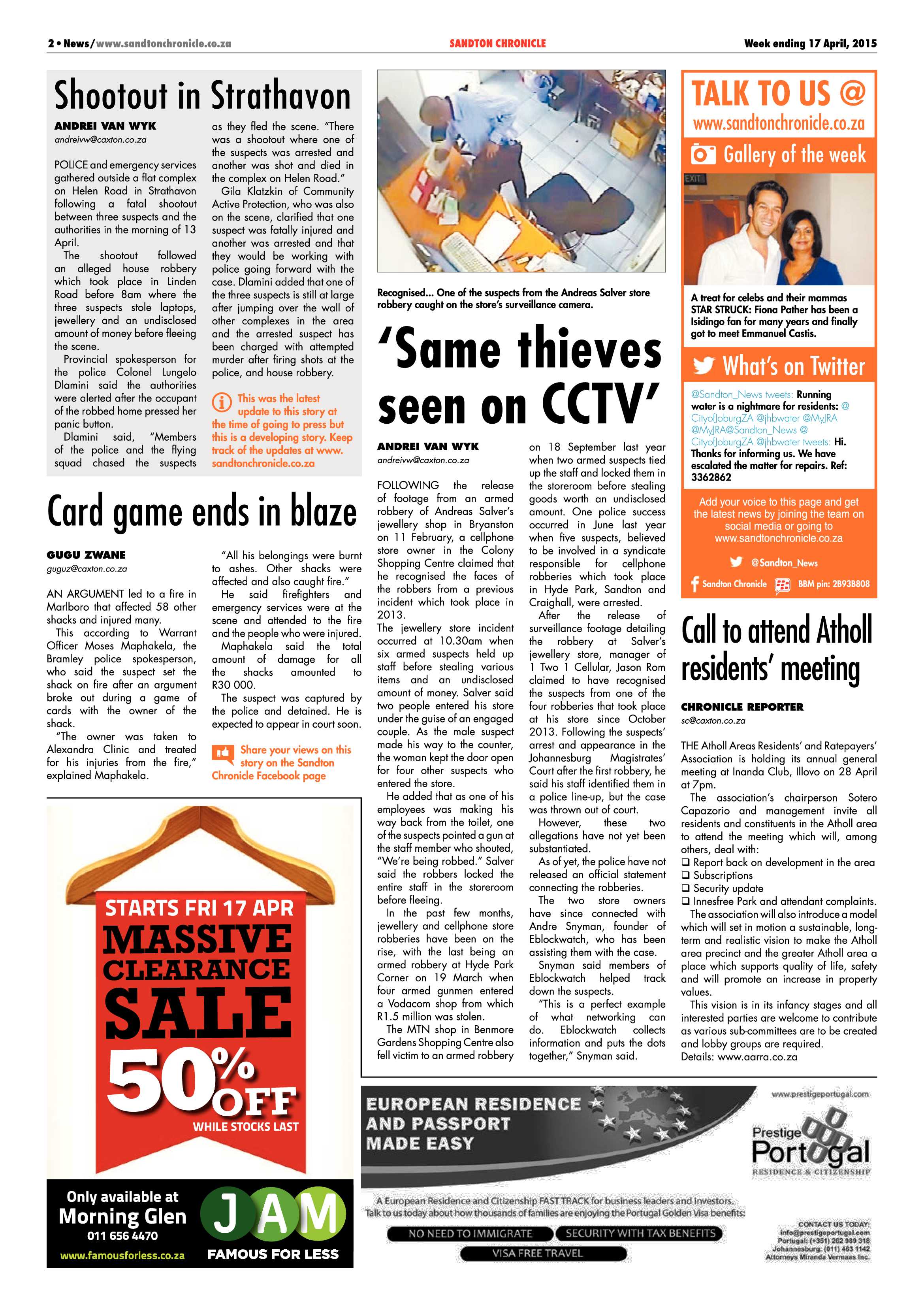 Sandton Chronicle 17 April 2015 page 2