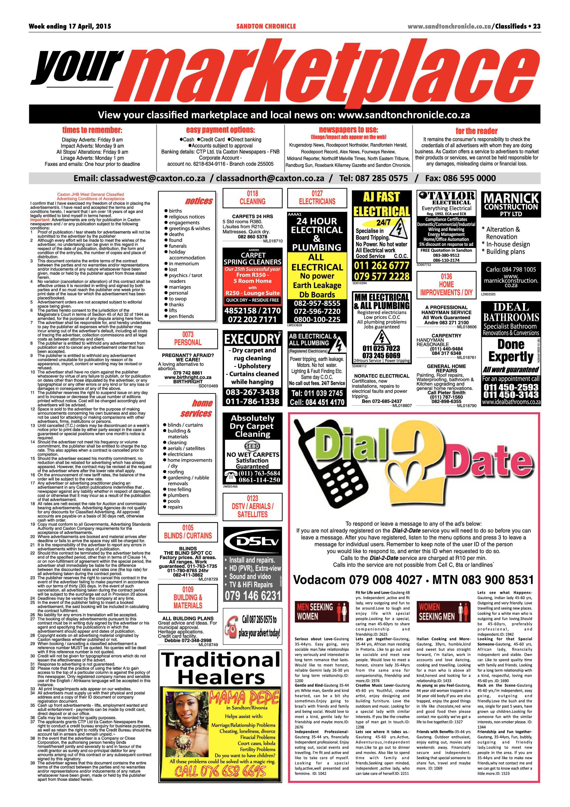 Sandton Chronicle 17 April 2015 page 23