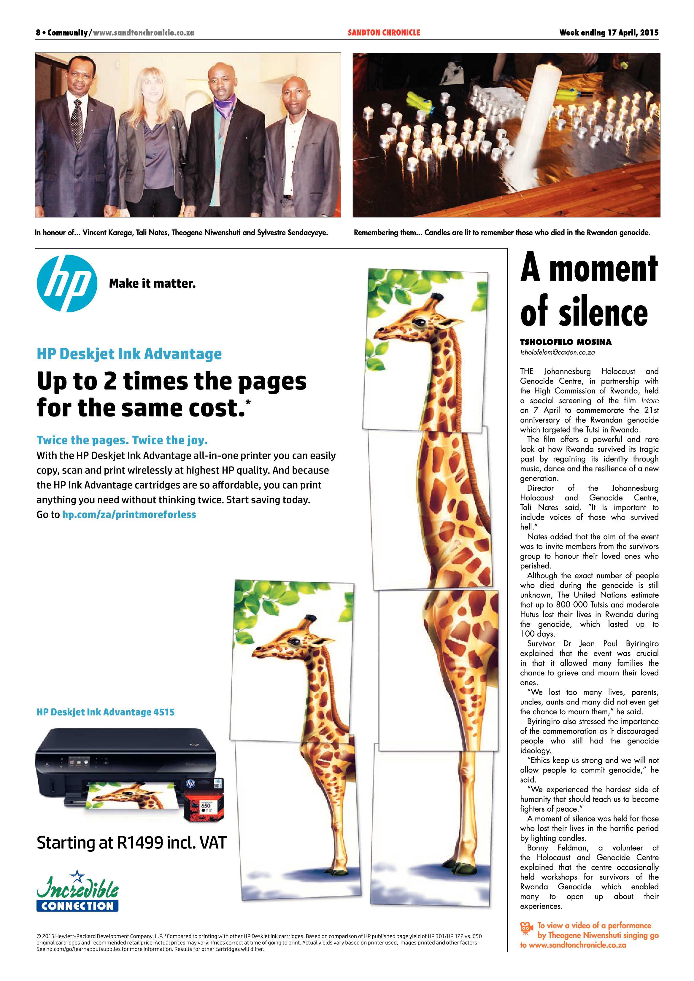 Sandton Chronicle 17 April 2015 page 8