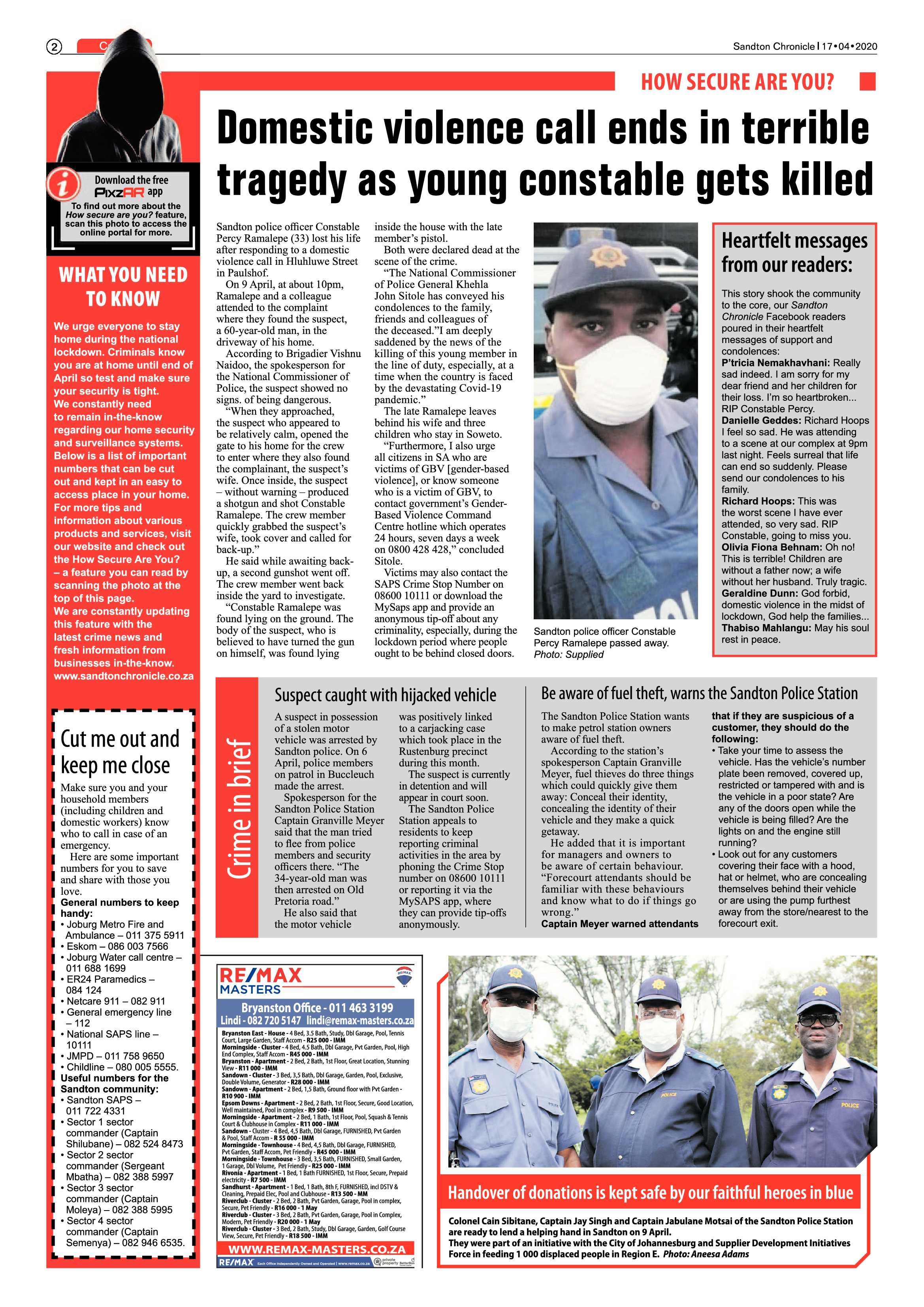 Sandton Chronicle 17 April 2020 page 2