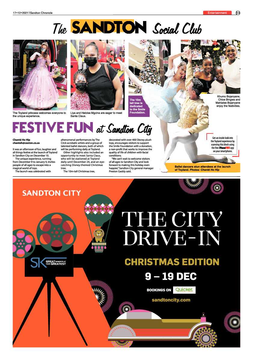 Sandton Chronicle 17 December 2021 page 13