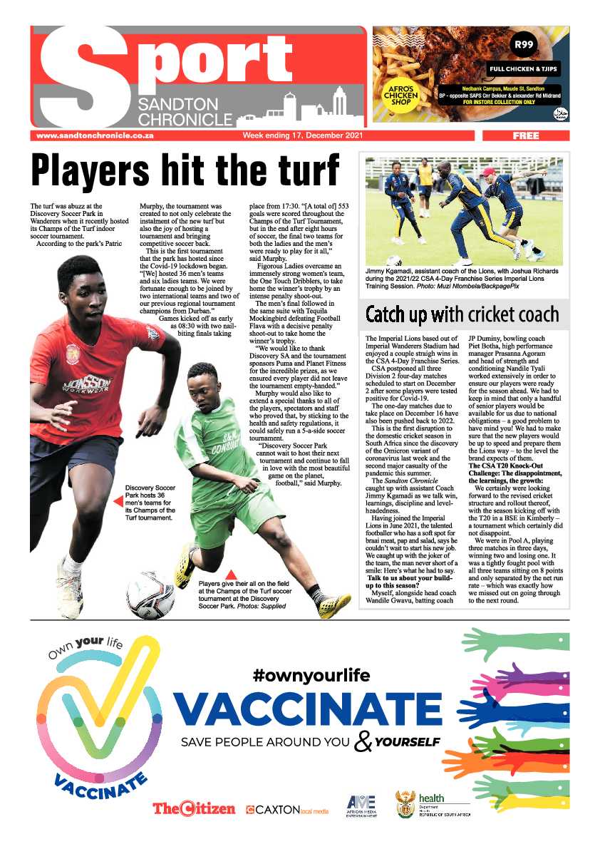 Sandton Chronicle 17 December 2021 page 16