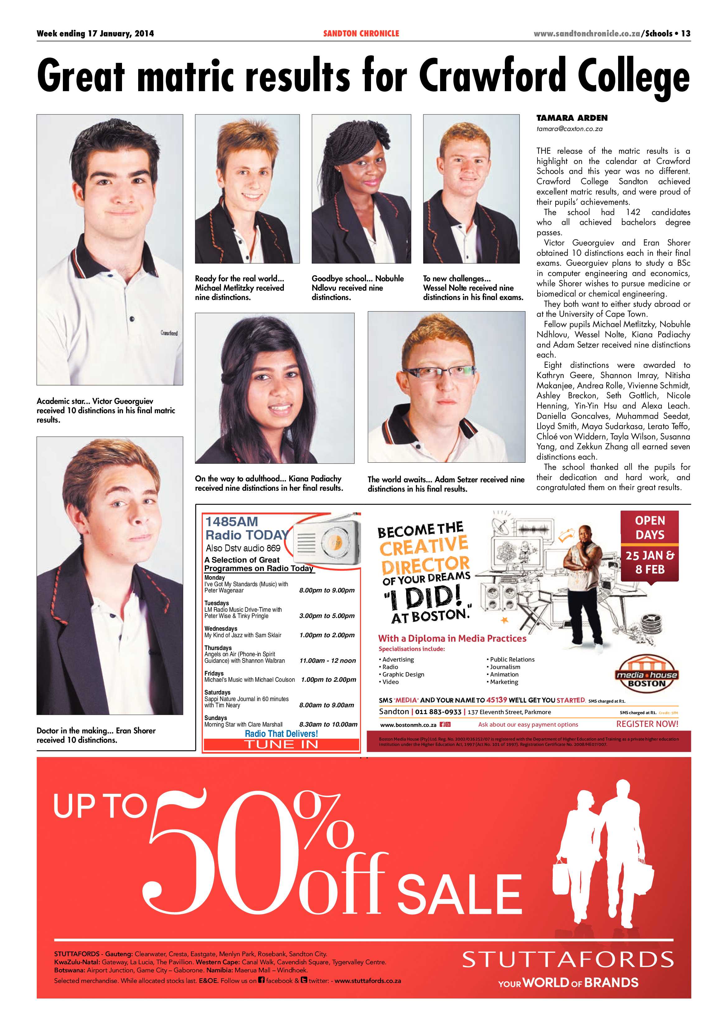 Sandton Chronicle 17 January 2014 page 21