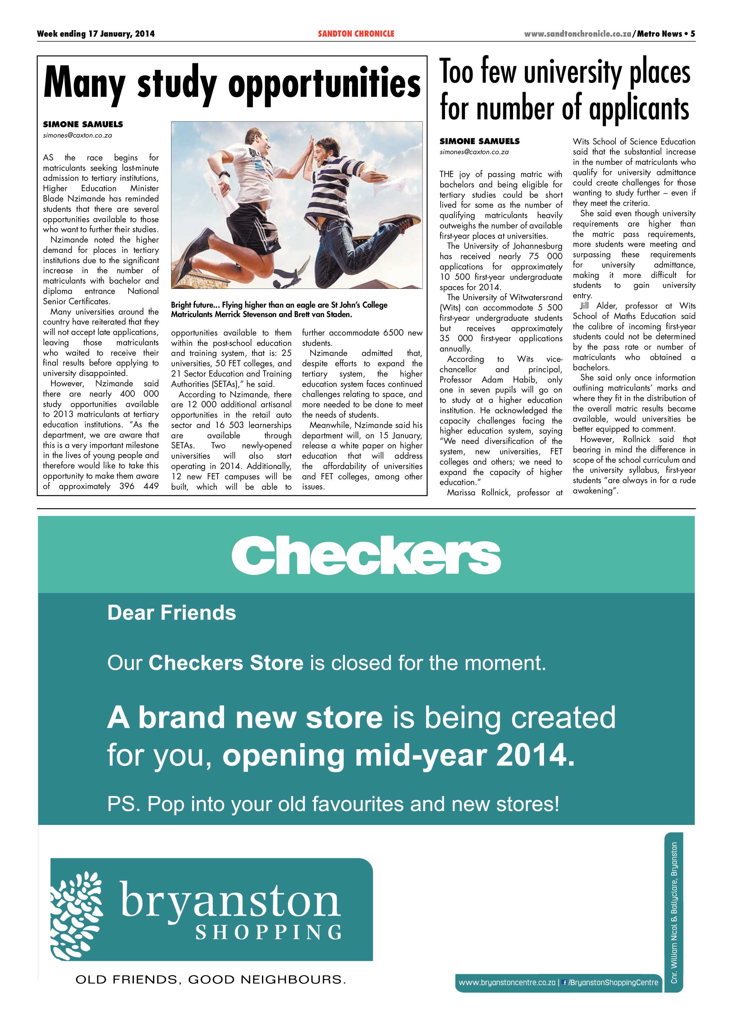 Sandton Chronicle 17 January 2014 page 5