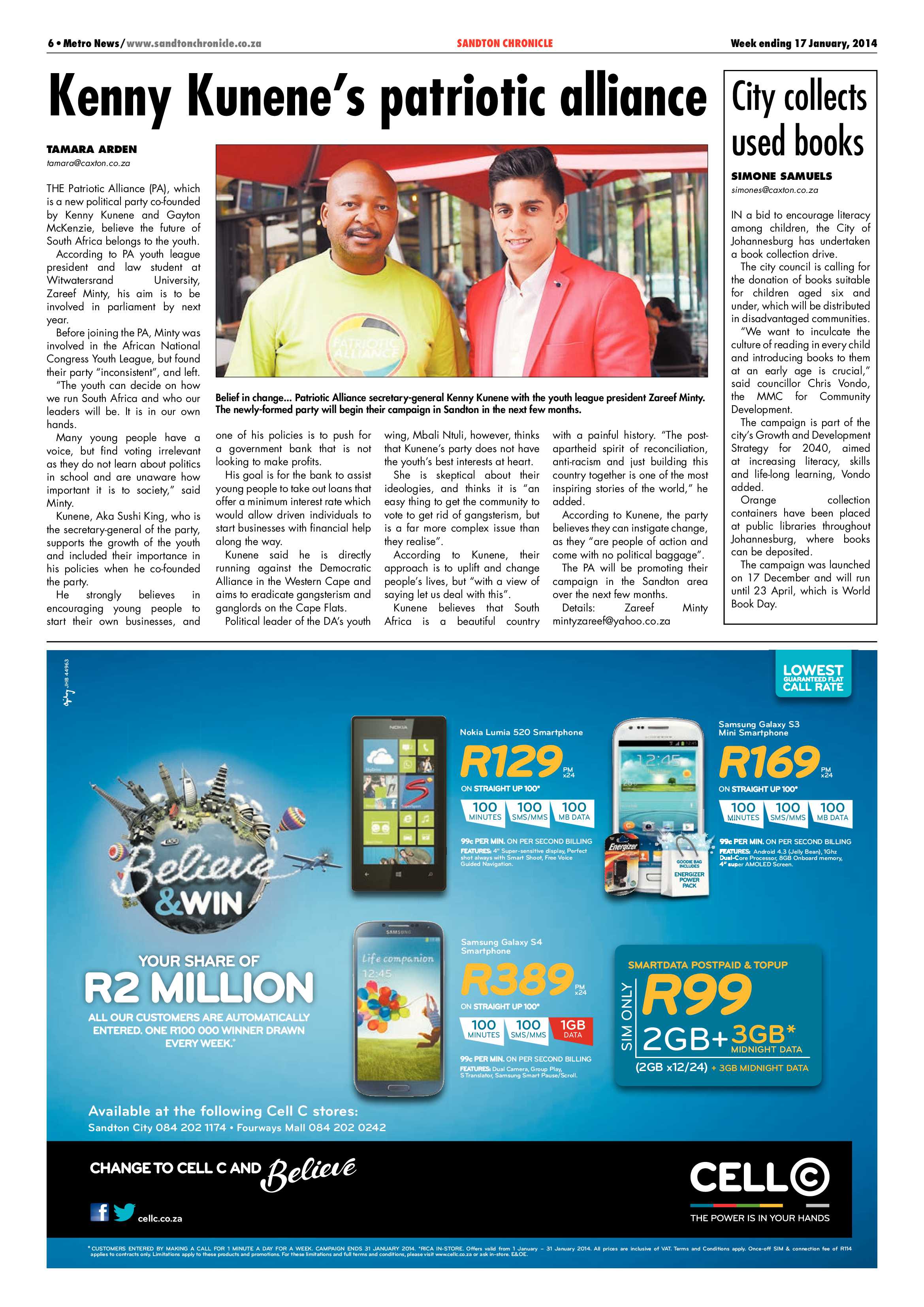 Sandton Chronicle 17 January 2014 page 6