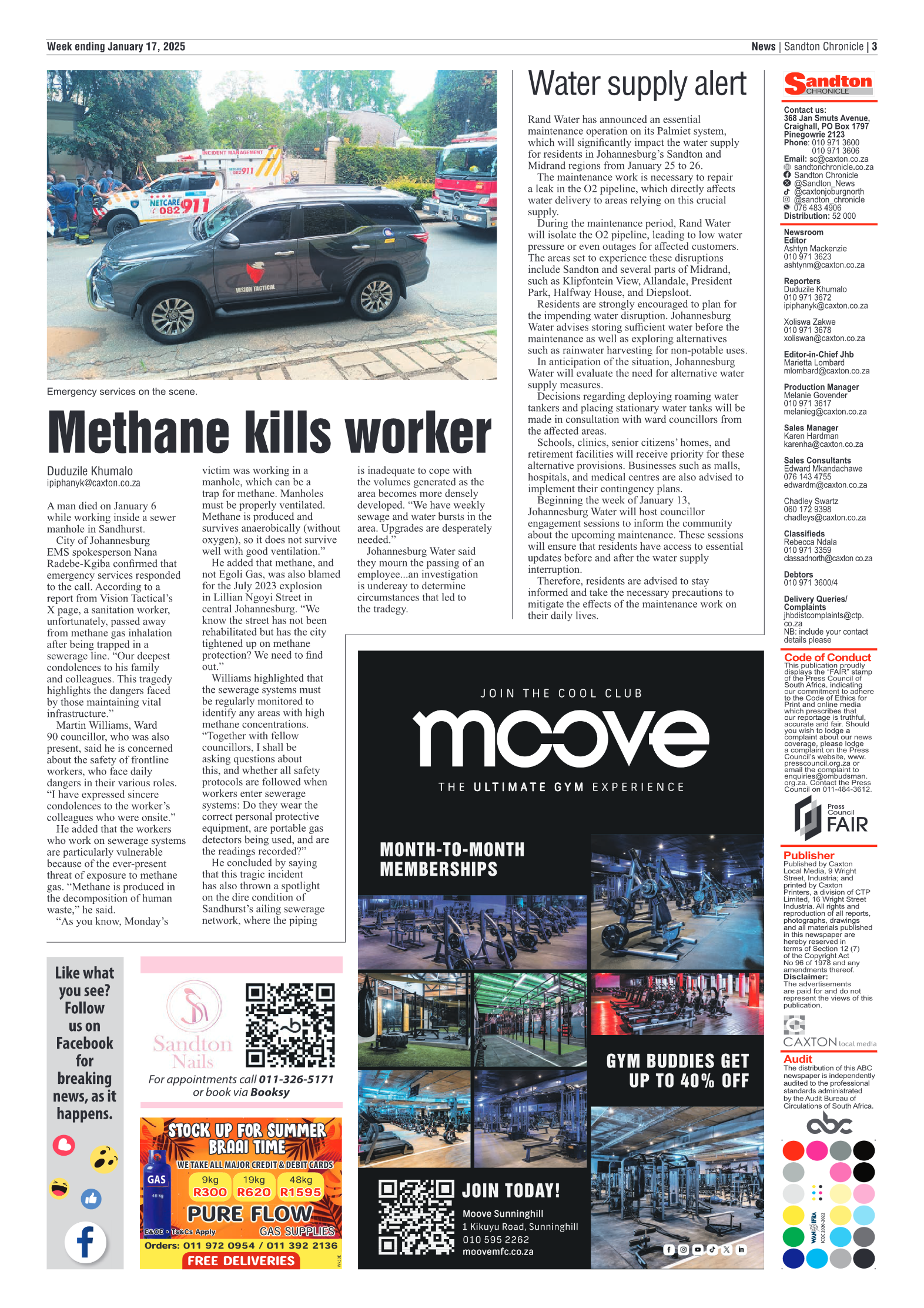 Sandton Chronicle 17 January 2025 page 3