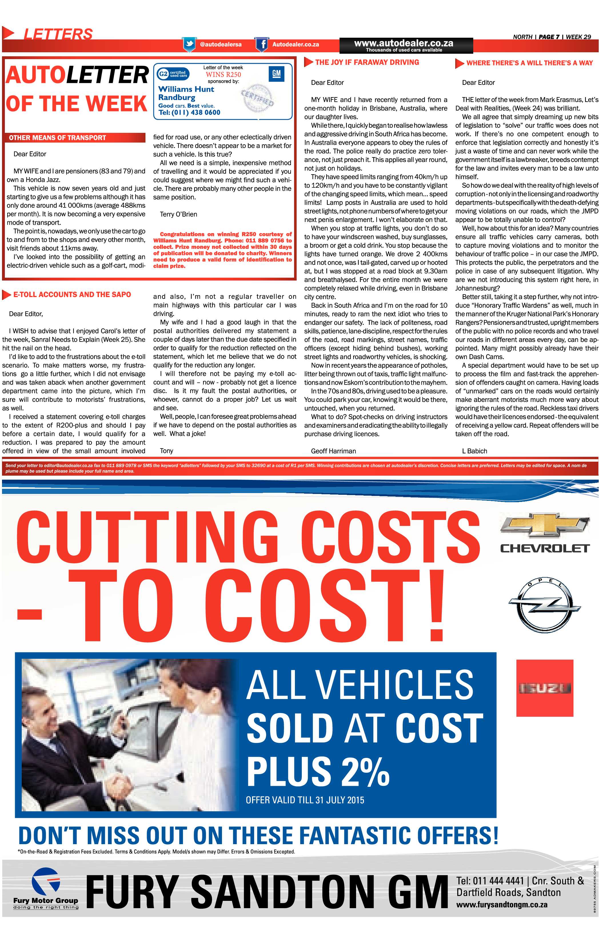 Sandton Chronicle 17 July 2015 page 19