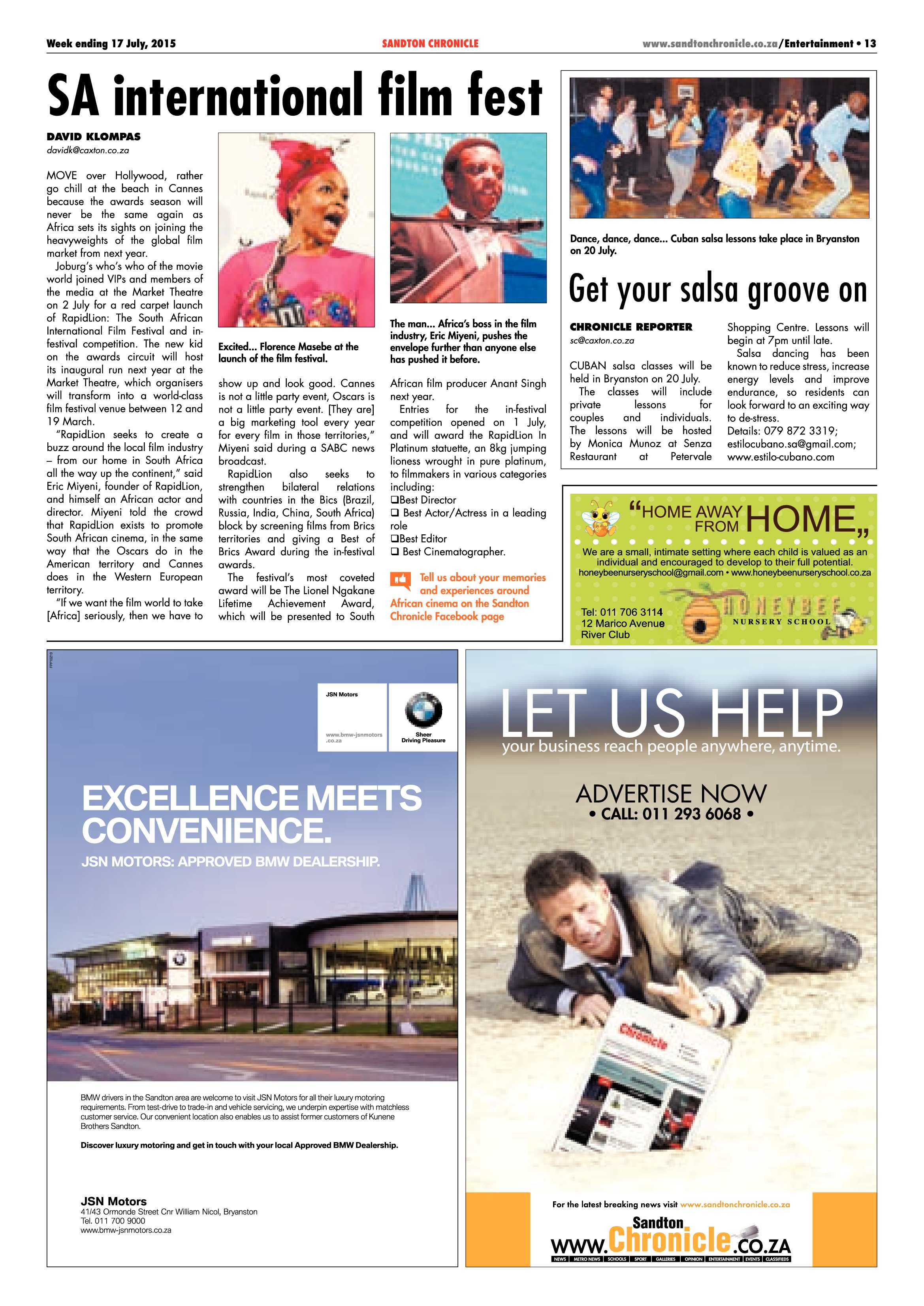 Sandton Chronicle 17 July 2015 page 21