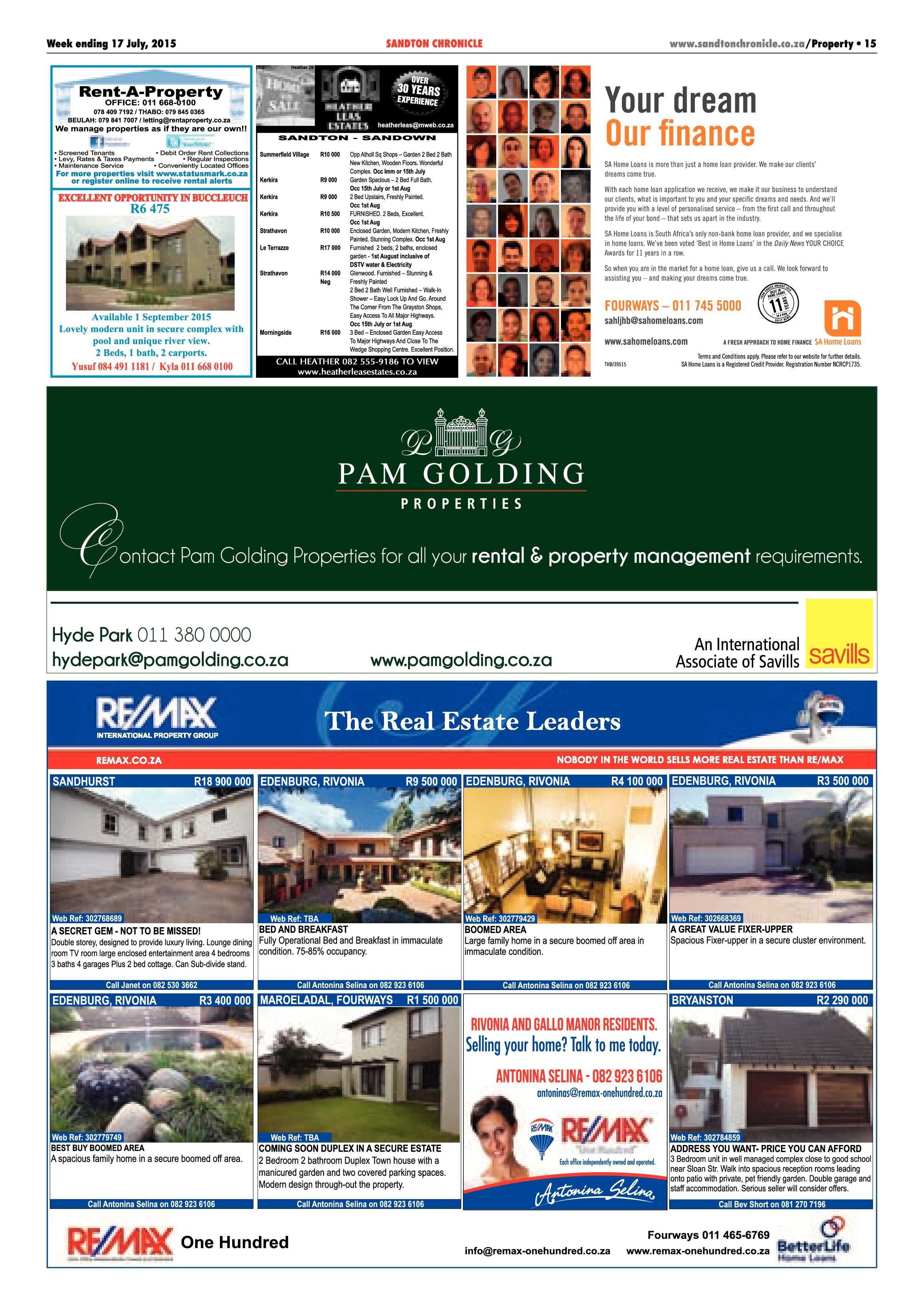 Sandton Chronicle 17 July 2015 page 23