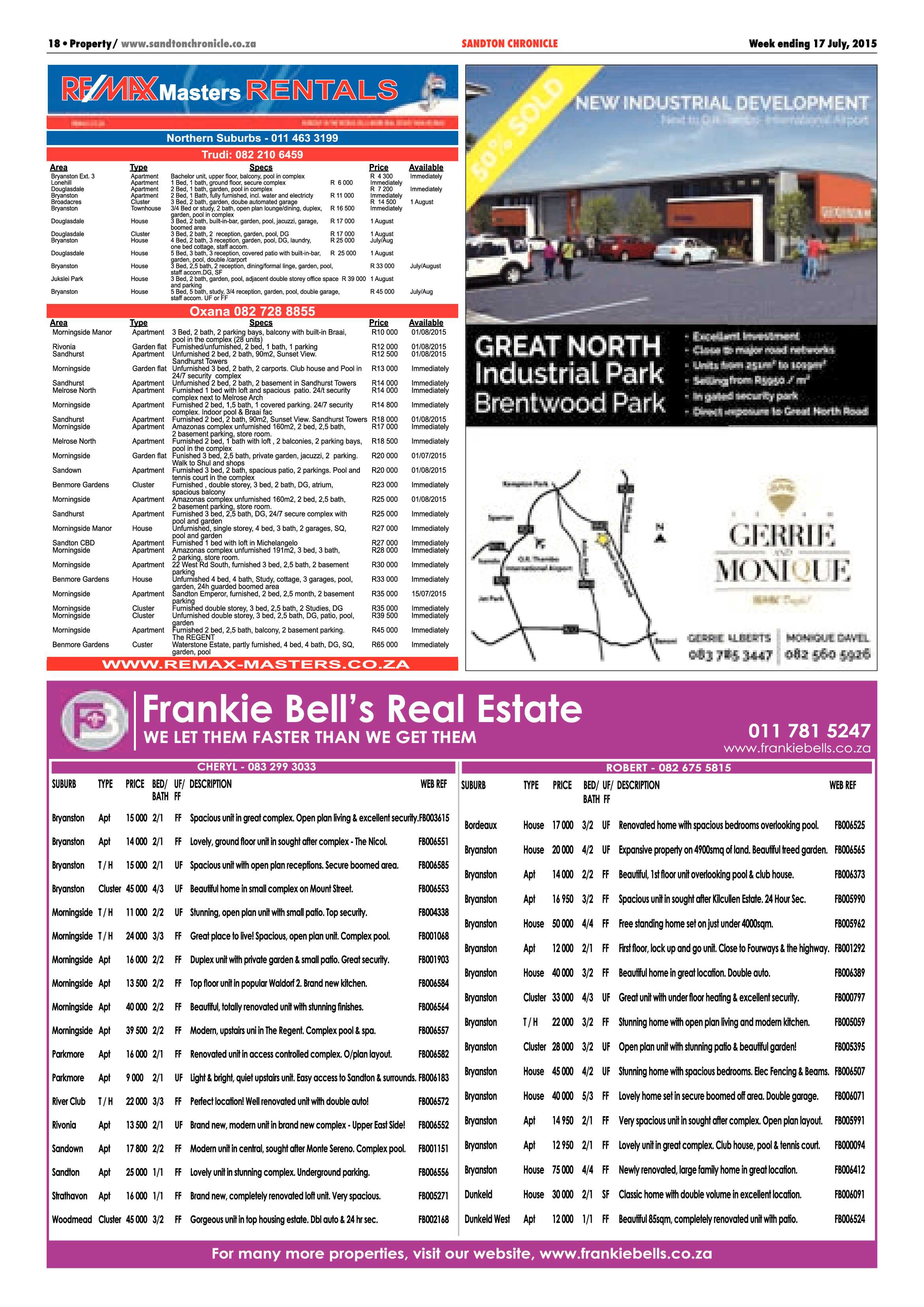 Sandton Chronicle 17 July 2015 page 26