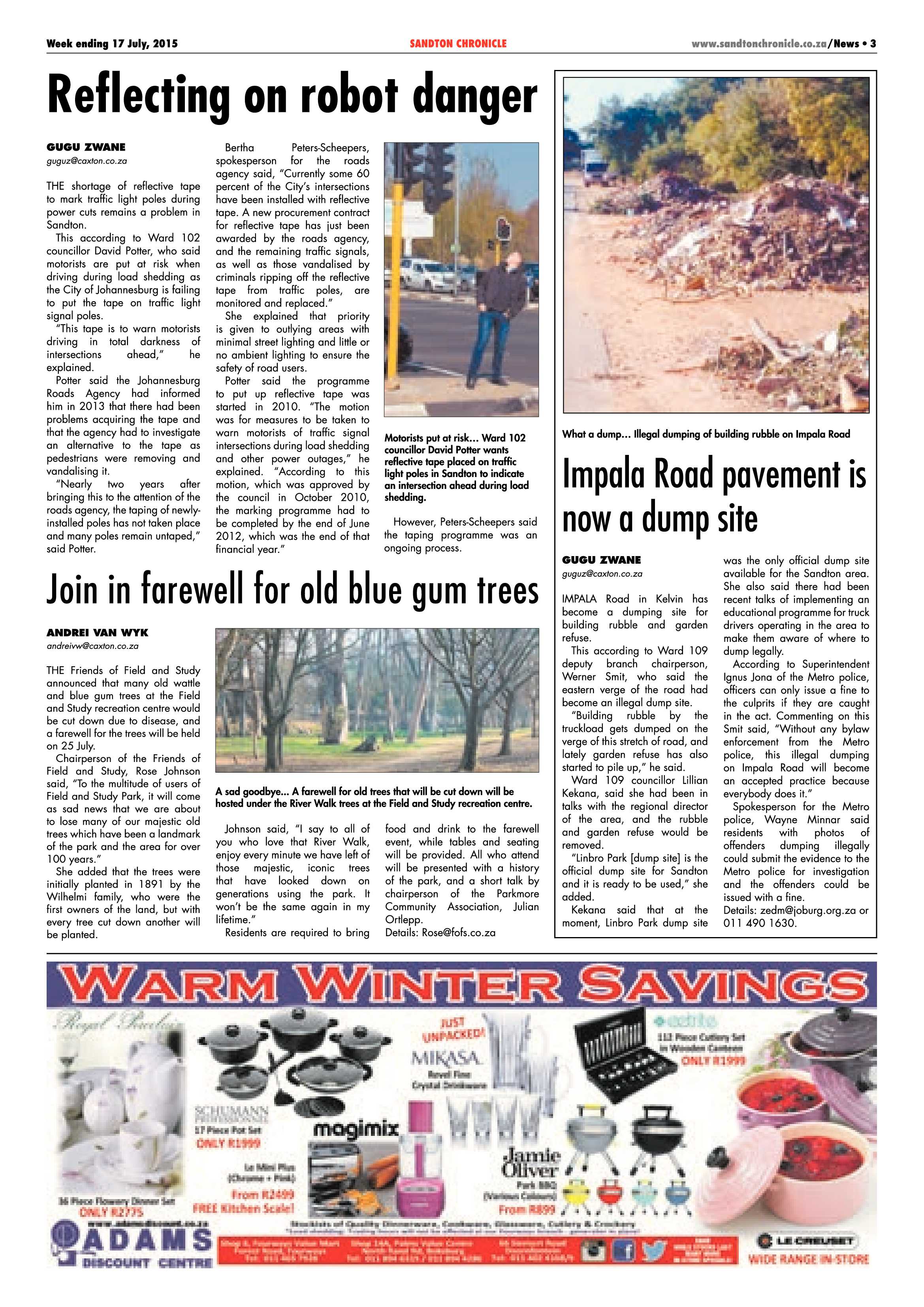 Sandton Chronicle 17 July 2015 page 3