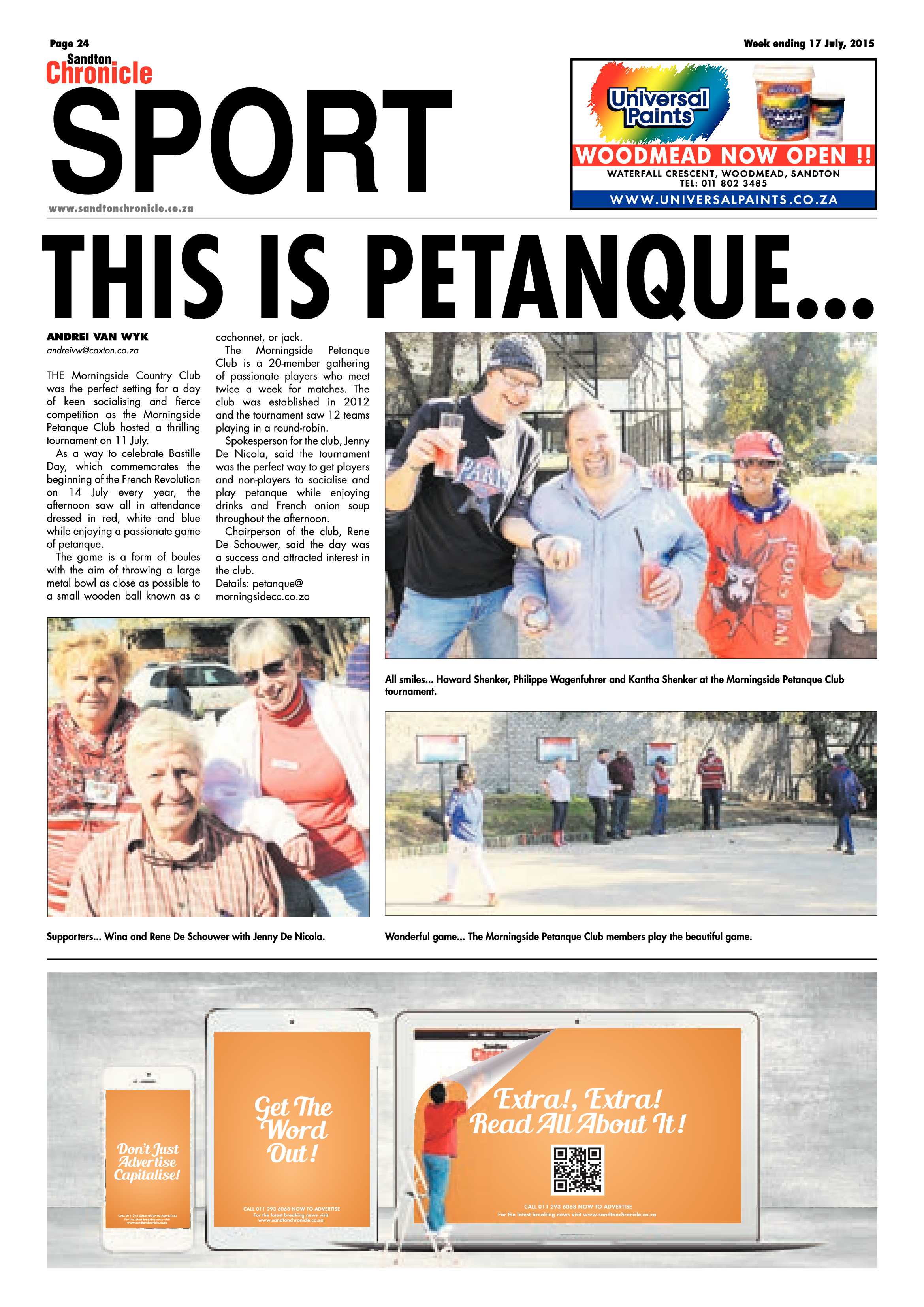 Sandton Chronicle 17 July 2015 page 32