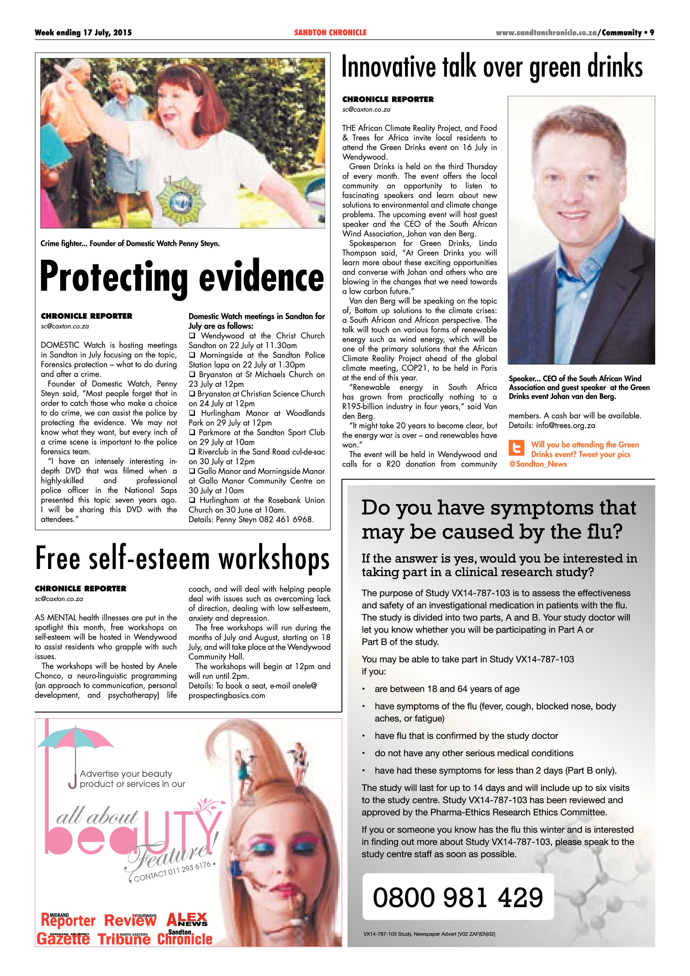 Sandton Chronicle 17 July 2015 page 9