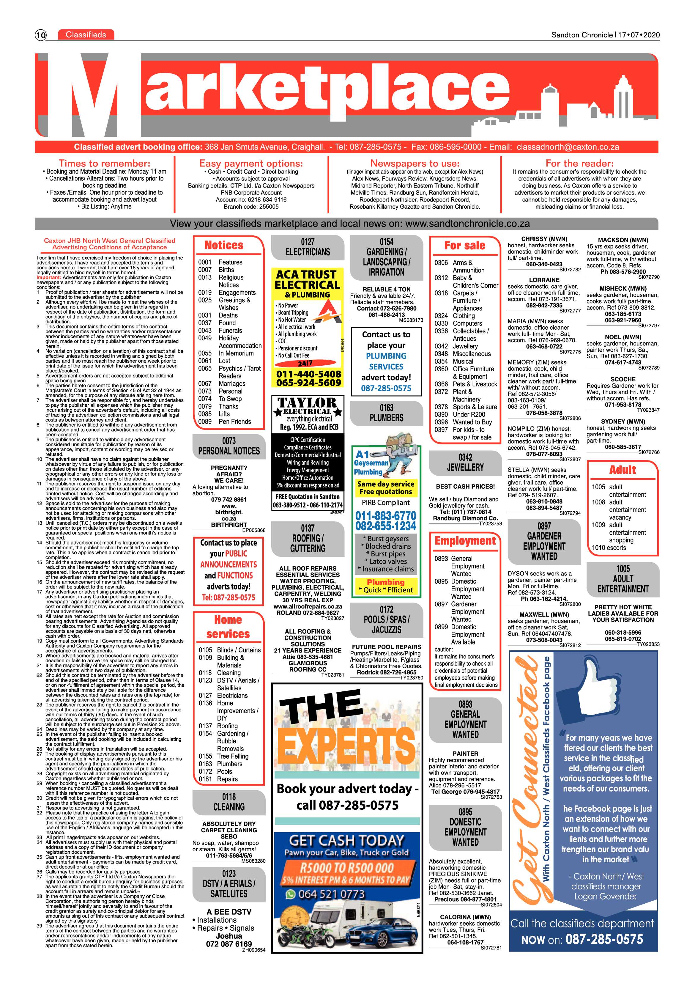 Sandton Chronicle 17 July 2020 page 10