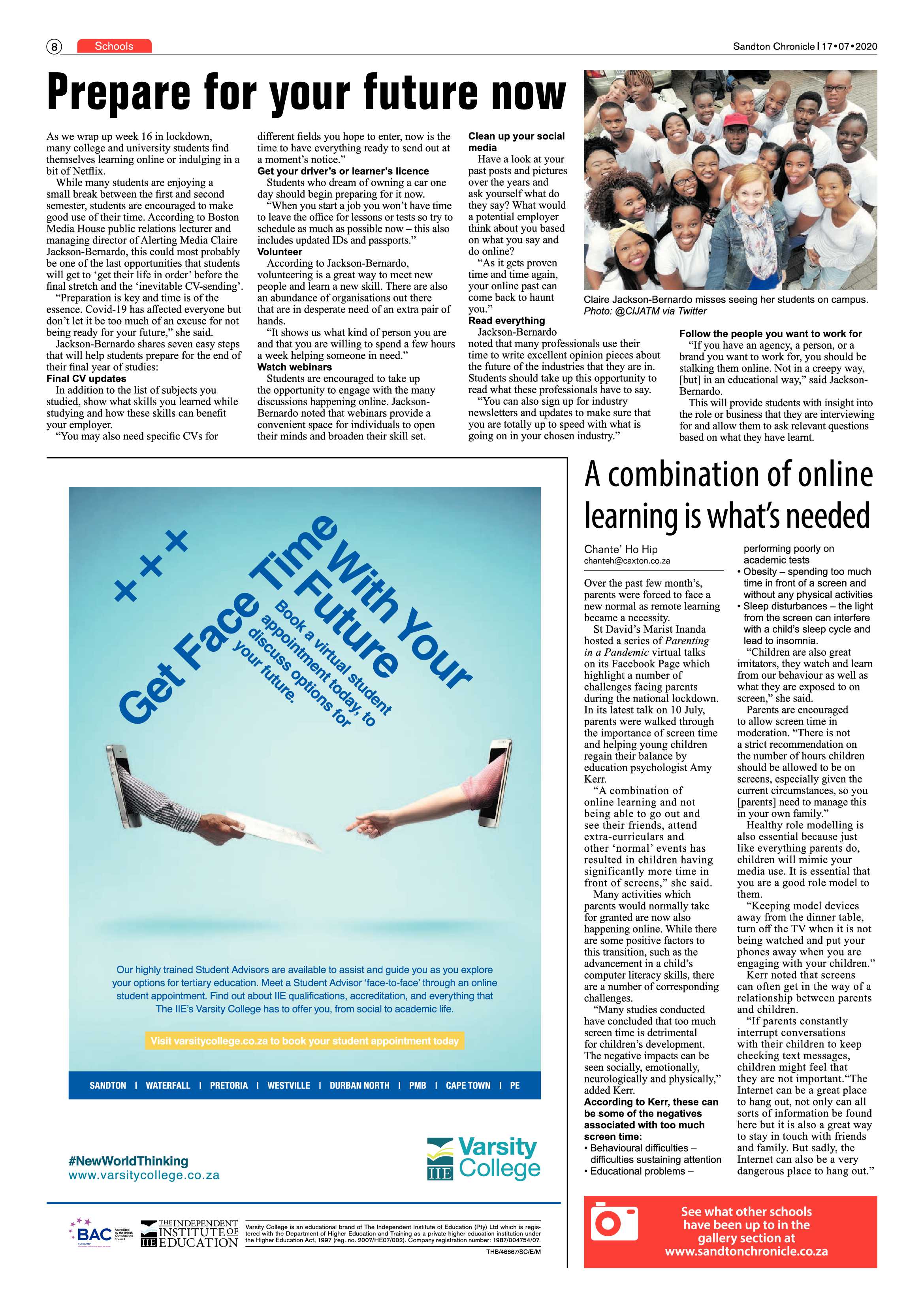 Sandton Chronicle 17 July 2020 page 8