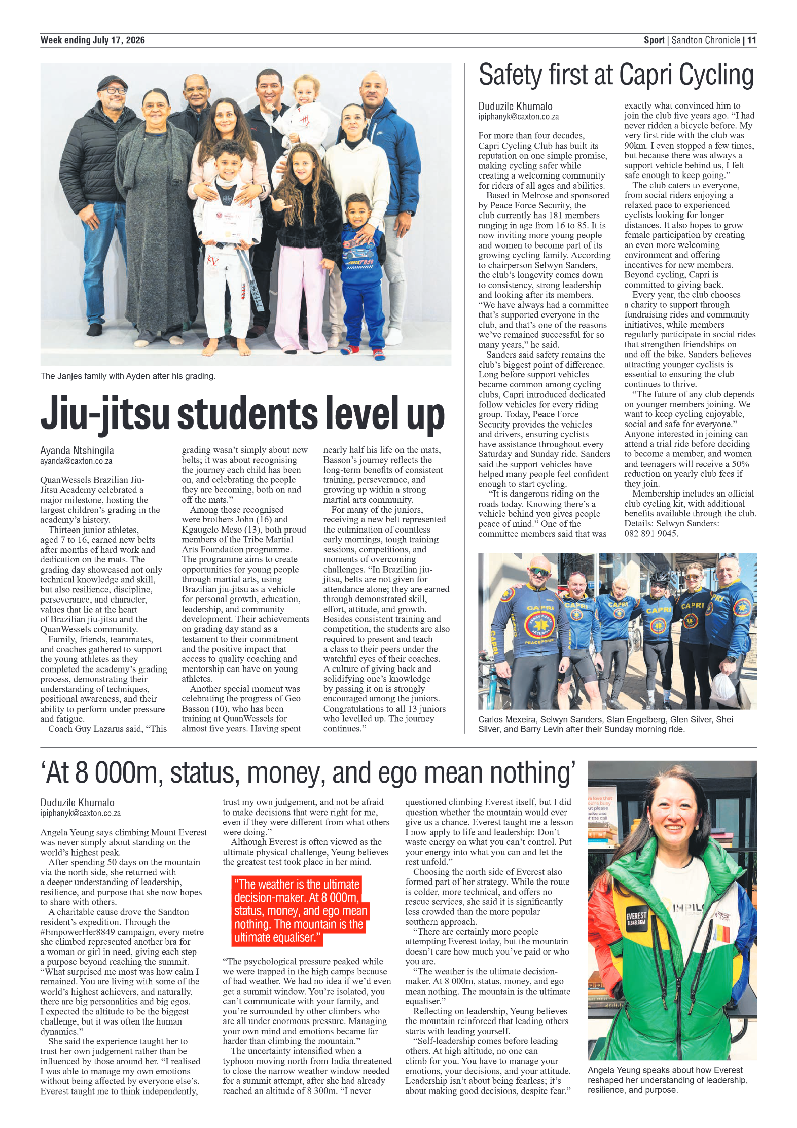 Sandton Chronicle 17 July 2026 page 11