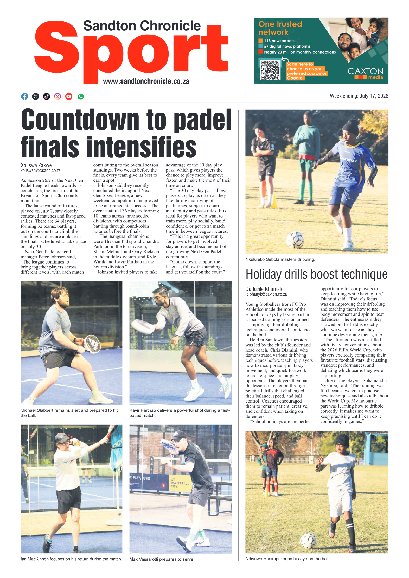 Sandton Chronicle 17 July 2026 page 12