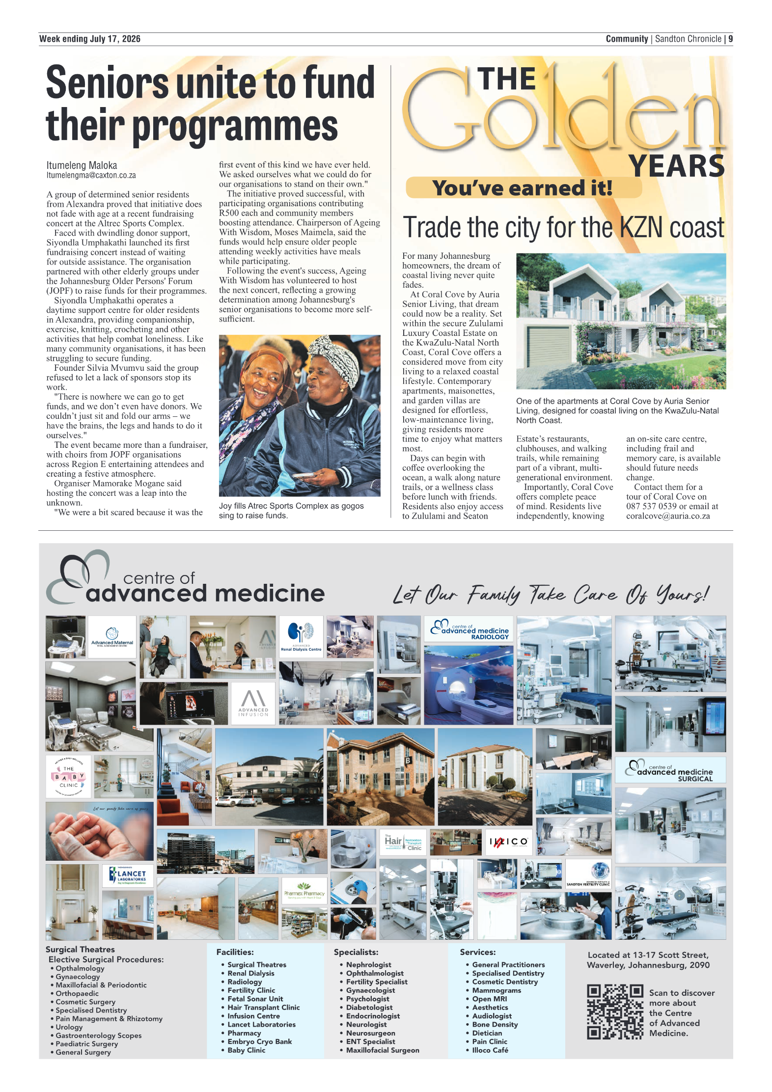 Sandton Chronicle 17 July 2026 page 9