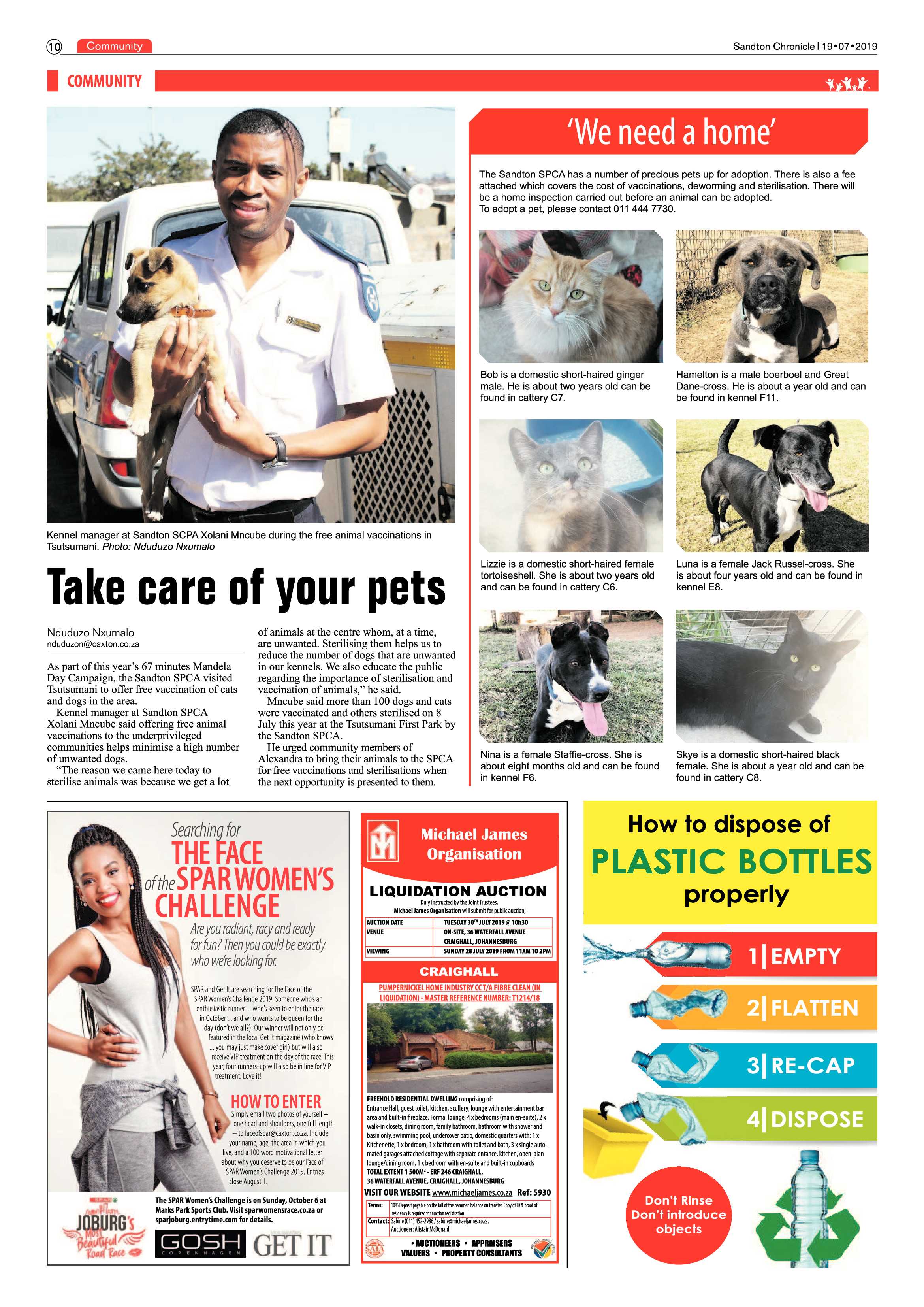 Sandton Chronicle 17 July, 2019 page 10