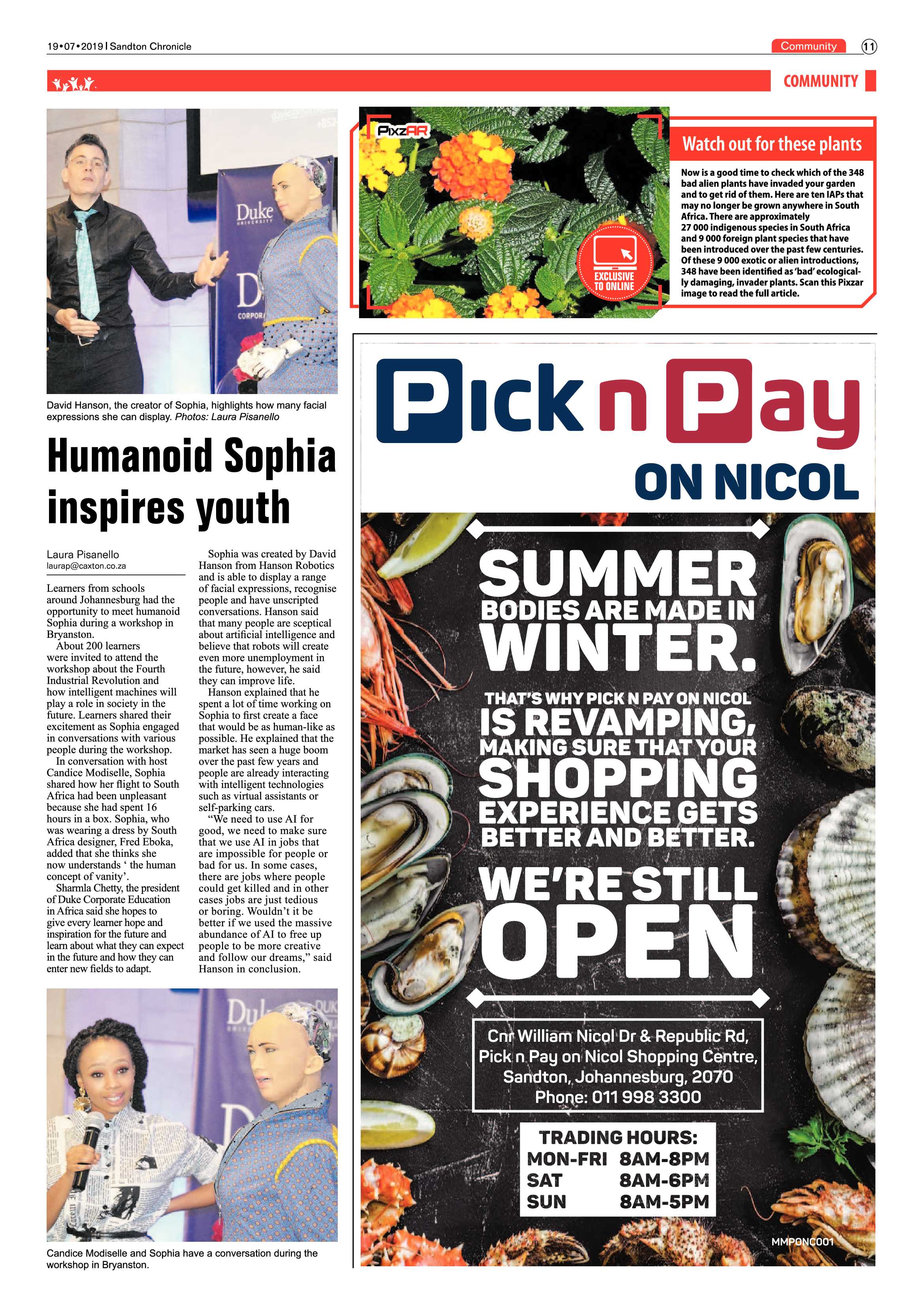 Sandton Chronicle 17 July, 2019 page 11