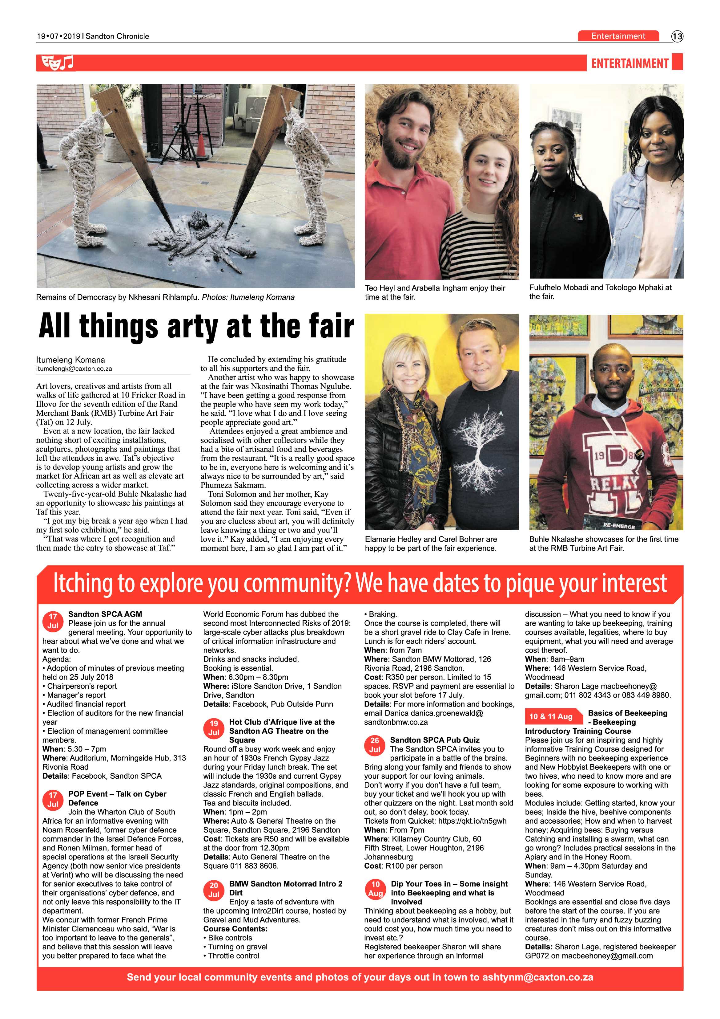 Sandton Chronicle 17 July, 2019 page 13