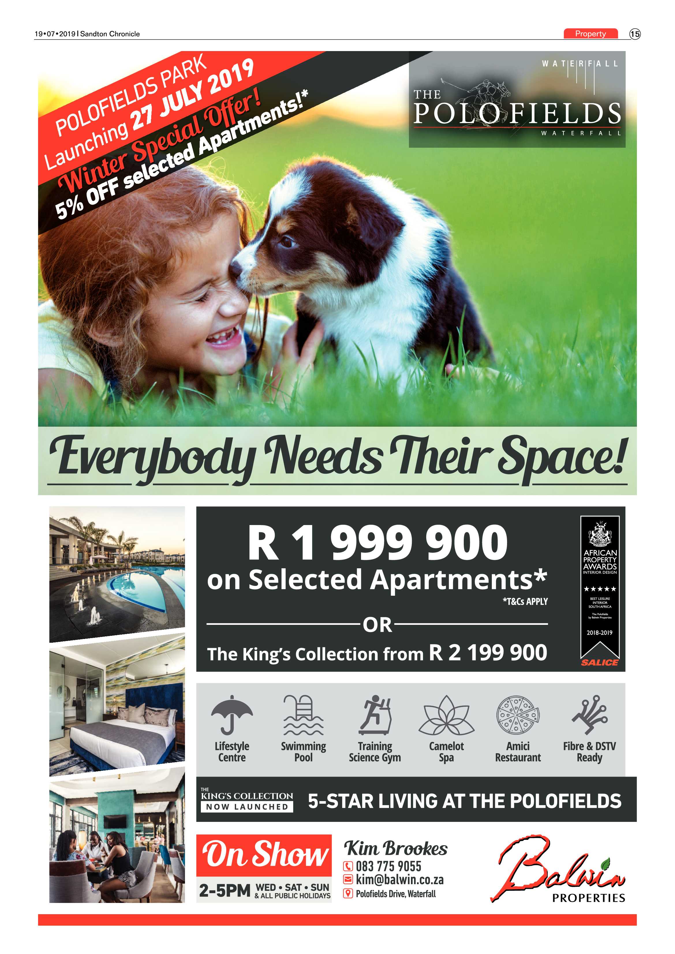 Sandton Chronicle 17 July, 2019 page 15