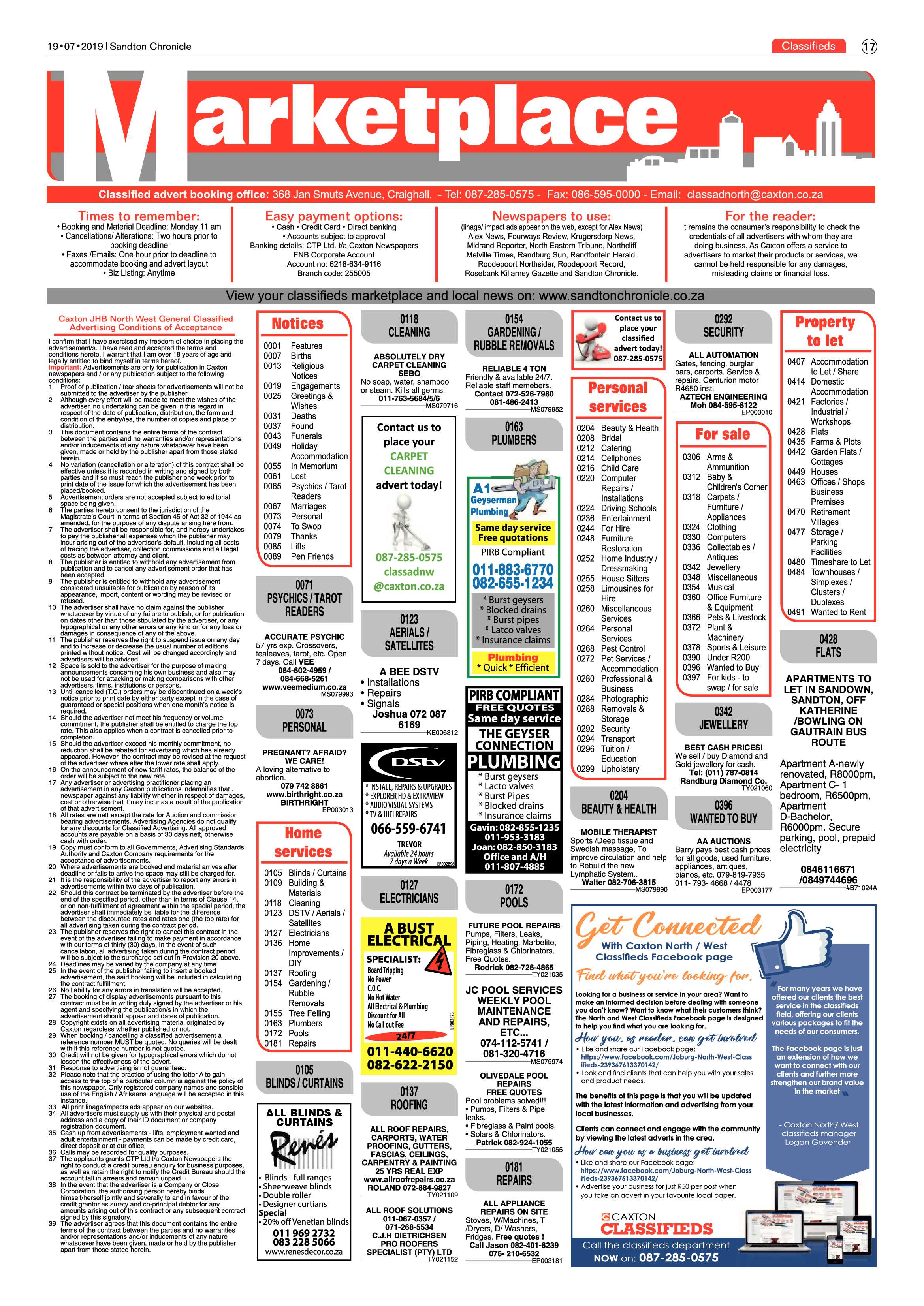 Sandton Chronicle 17 July, 2019 page 17