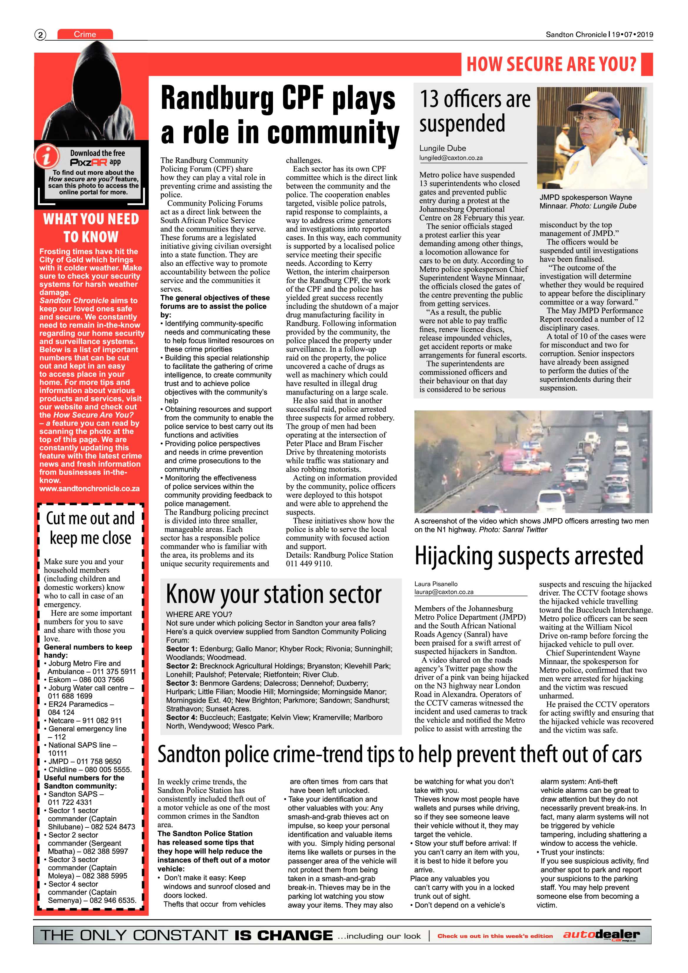 Sandton Chronicle 17 July, 2019 page 2