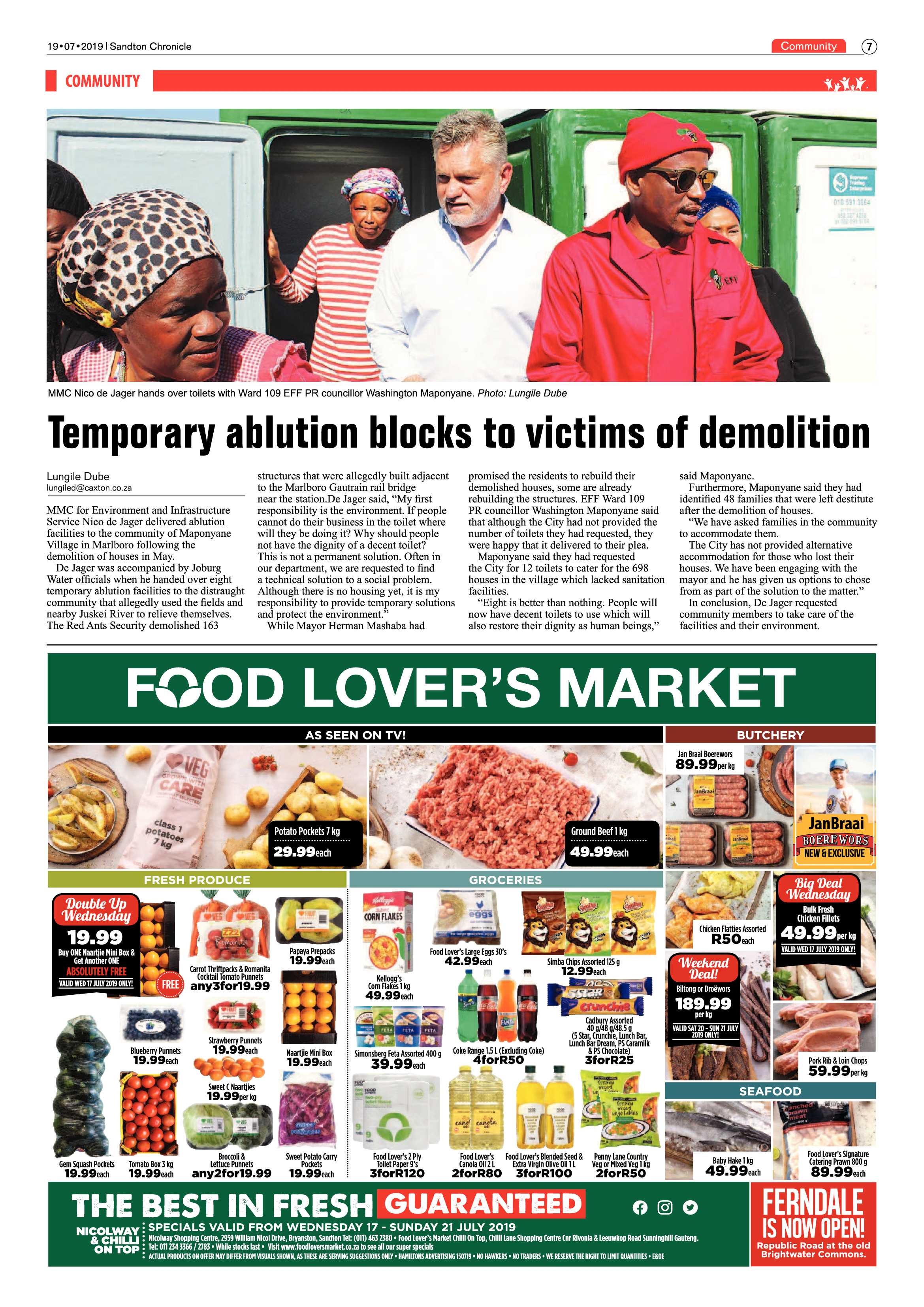 Sandton Chronicle 17 July, 2019 page 7