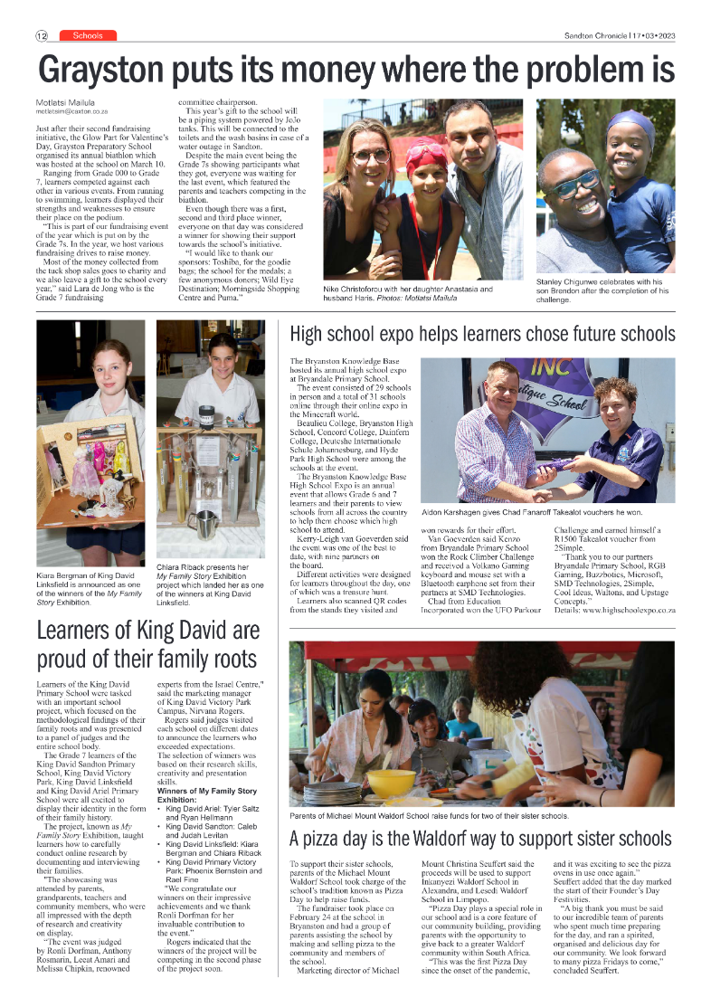 Sandton Chronicle 17 March 2023 page 12