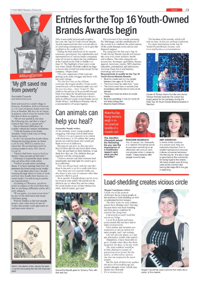 Sandton Chronicle 17 March 2023 page 13