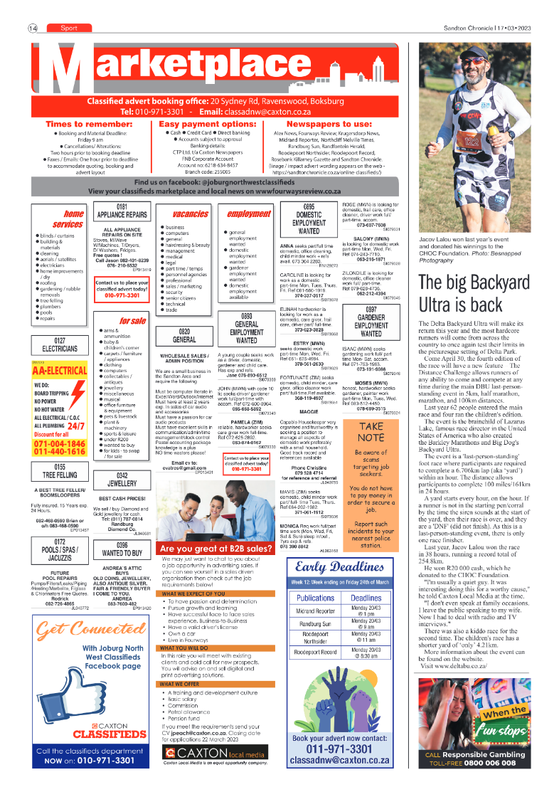 Sandton Chronicle 17 March 2023 page 14
