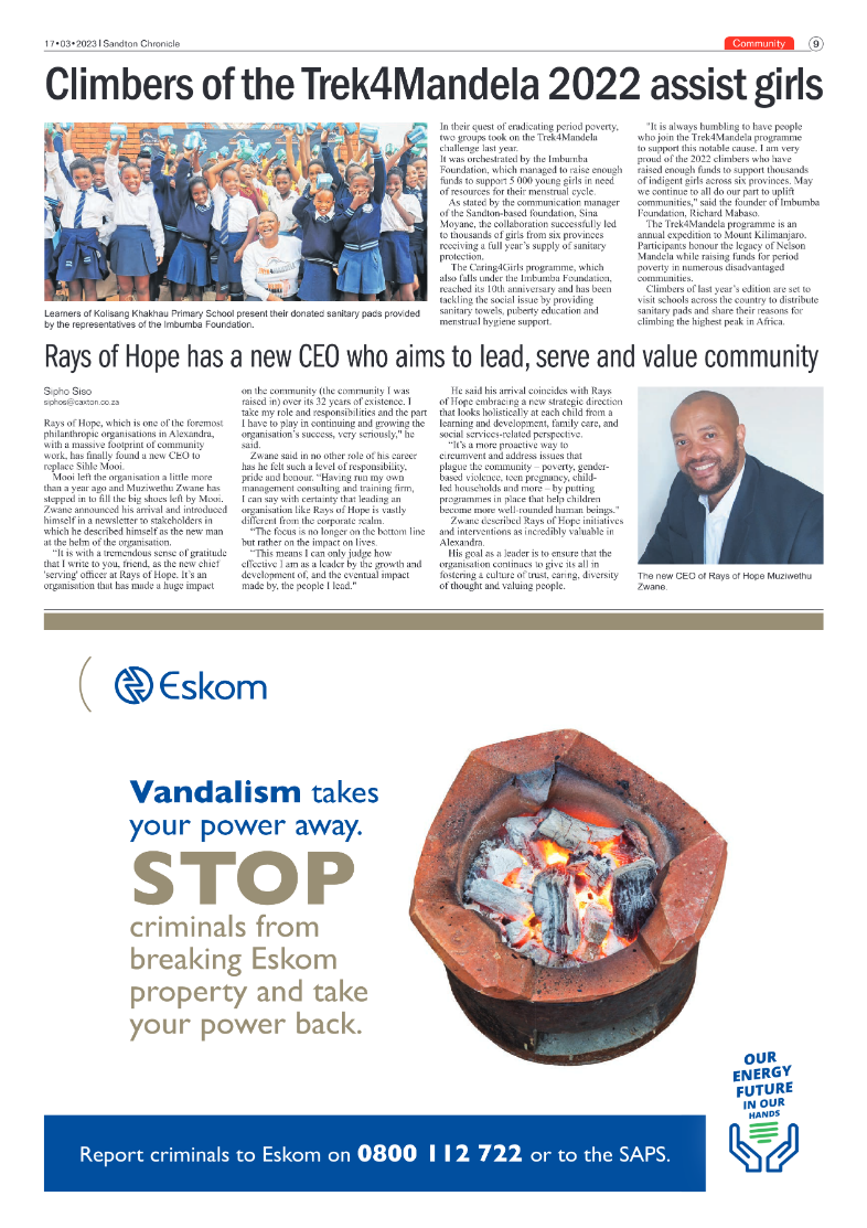 Sandton Chronicle 17 March 2023 page 9