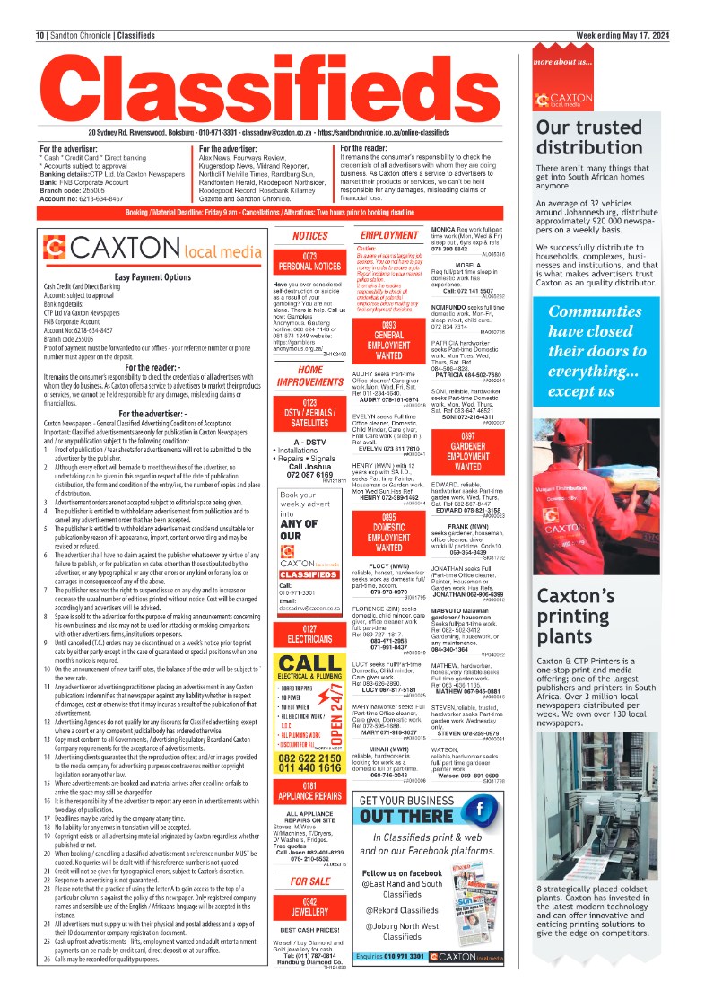 Sandton Chronicle 17 May 2024 page 10