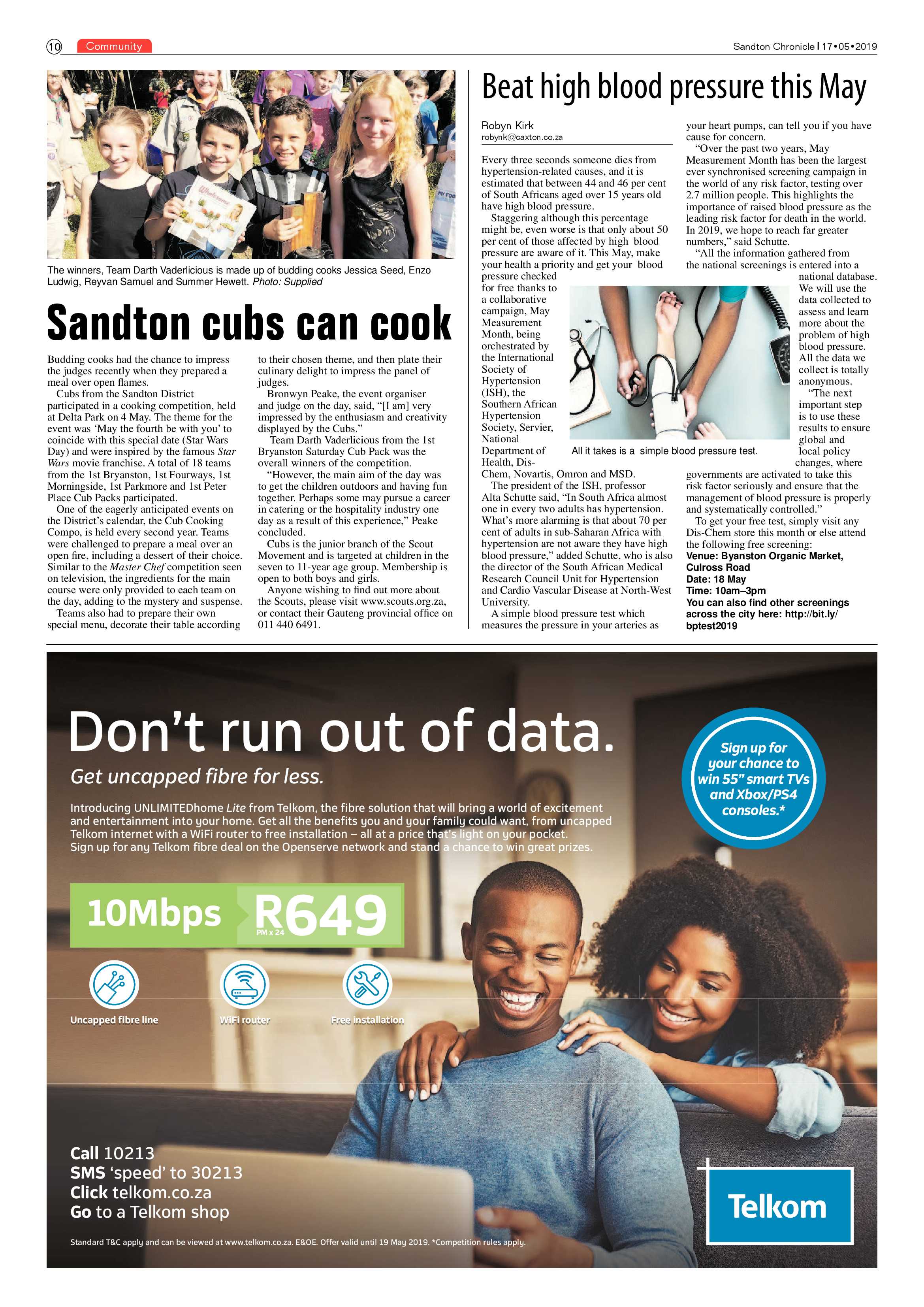 Sandton Chronicle 17 May, 2019 page 10