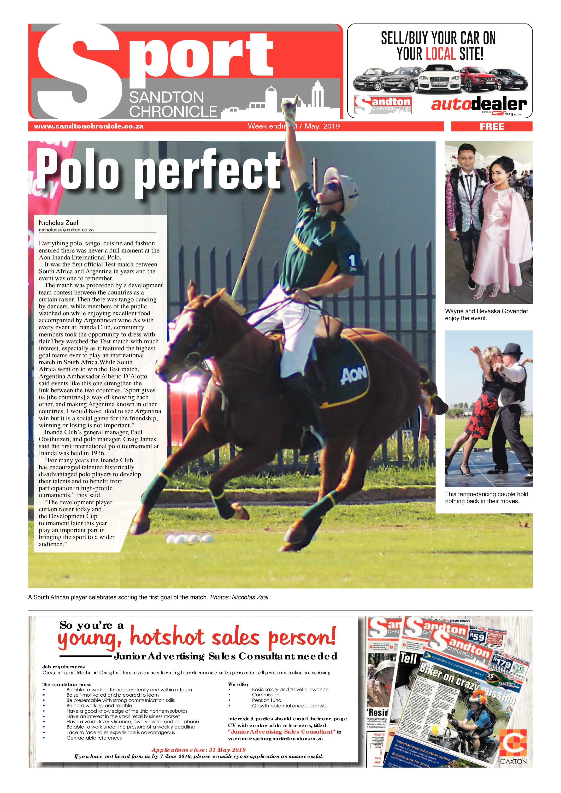 Sandton Chronicle 17 May, 2019 page 20