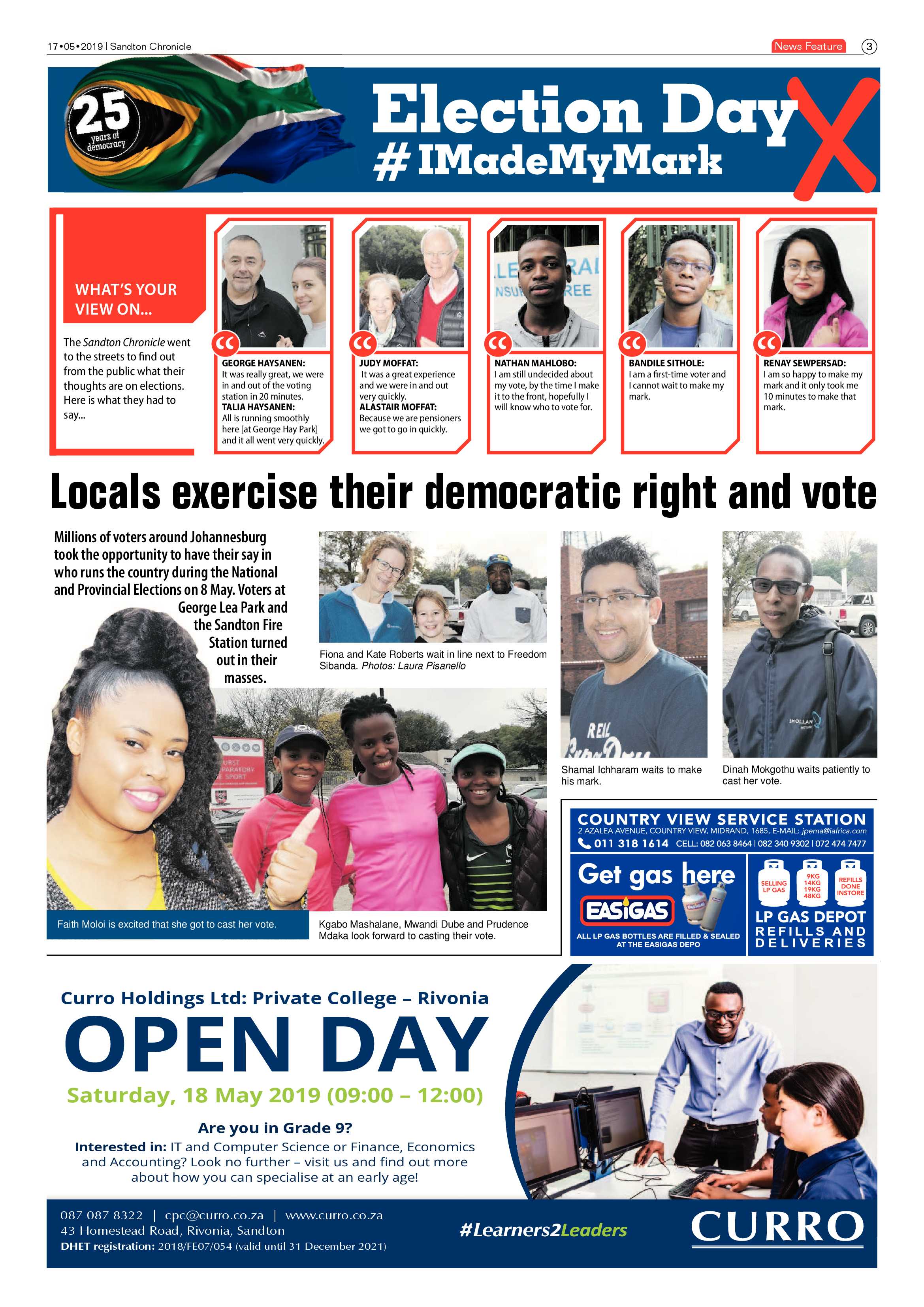 Sandton Chronicle 17 May, 2019 page 3