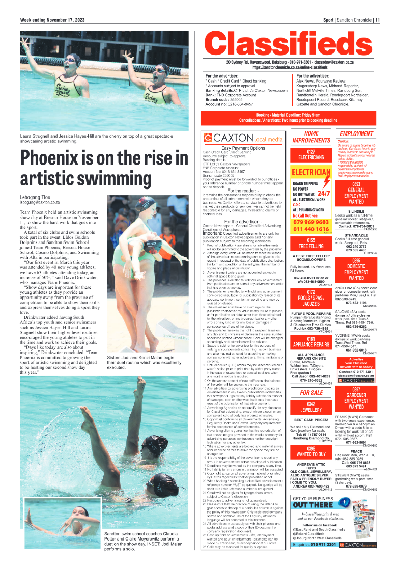 Sandton Chronicle 17 November 2023 page 11