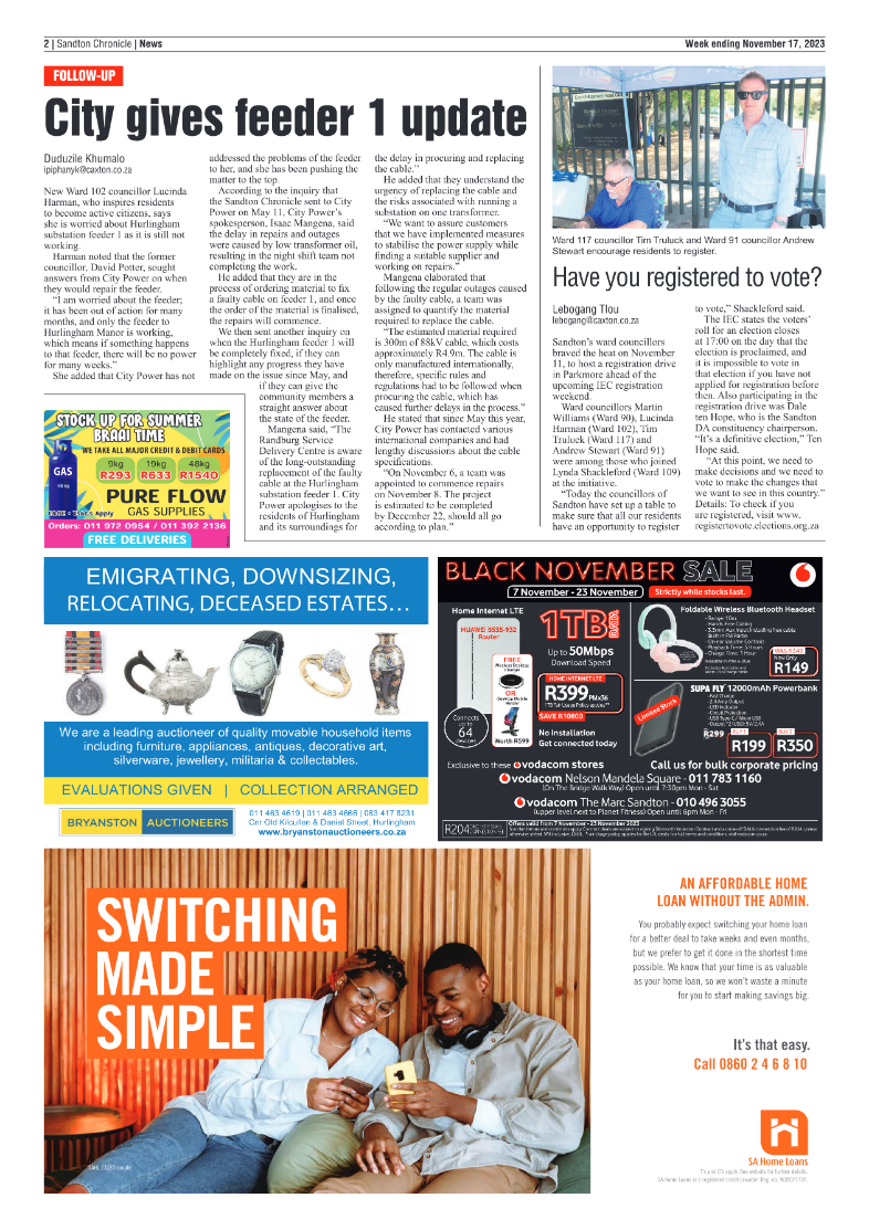 Sandton Chronicle 17 November 2023 page 2