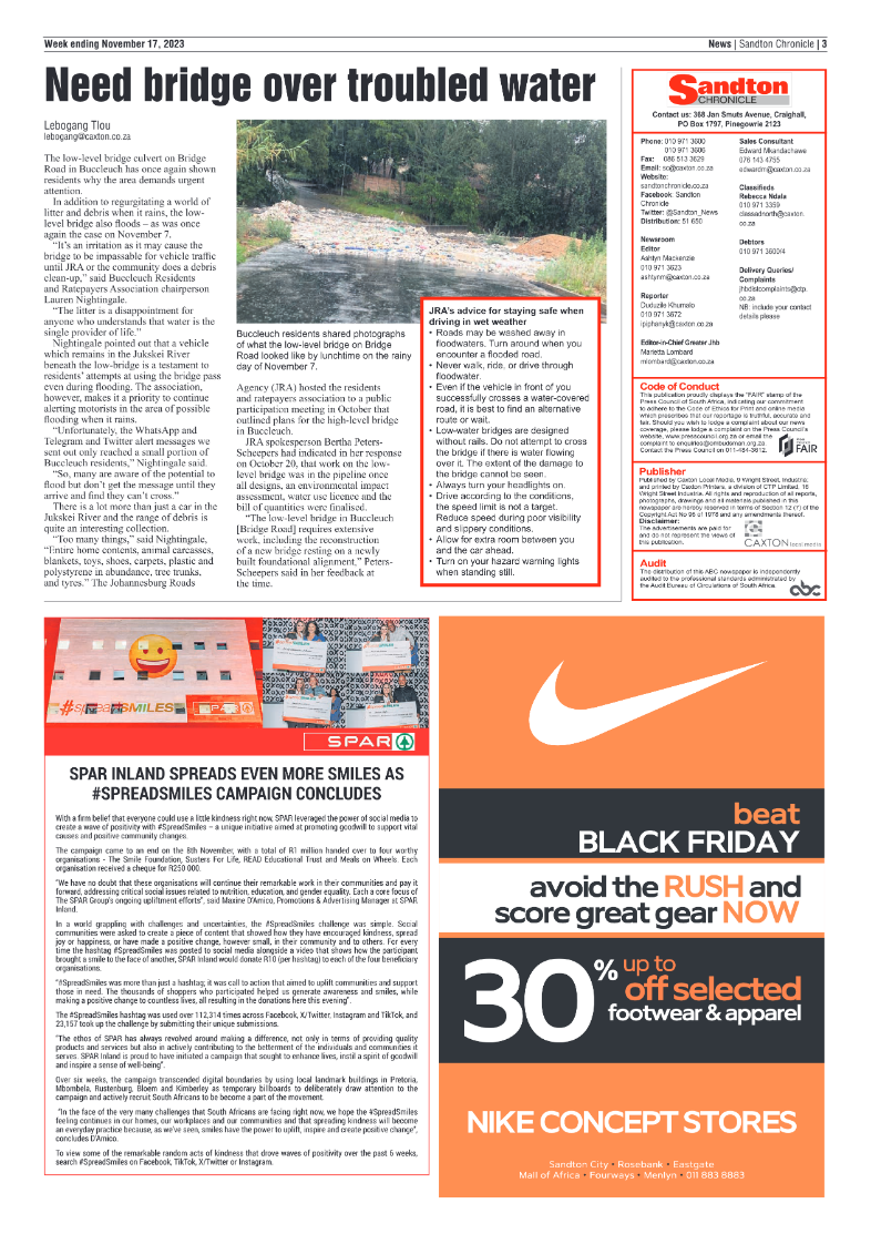 Sandton Chronicle 17 November 2023 page 3
