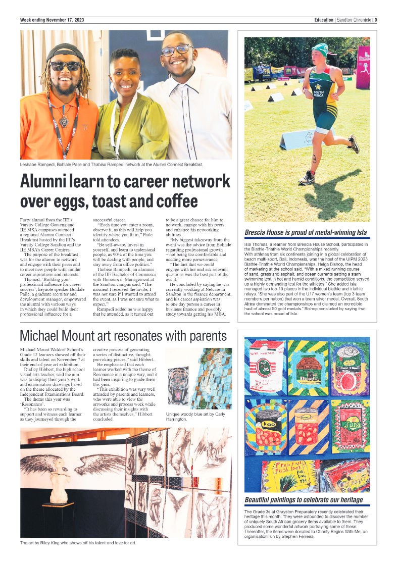 Sandton Chronicle 17 November 2023 page 9