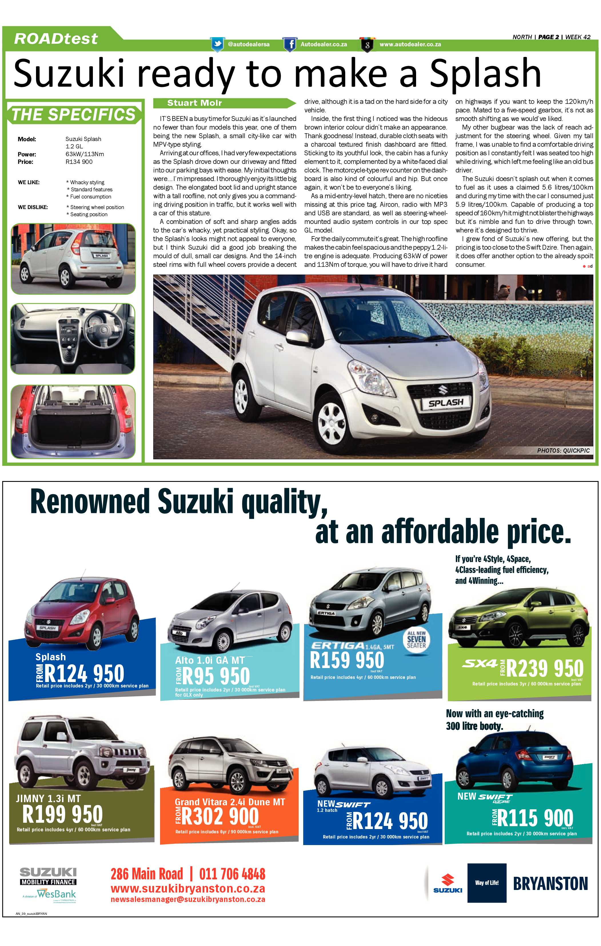 Sandton Chronicle 17 October 2014 page 16