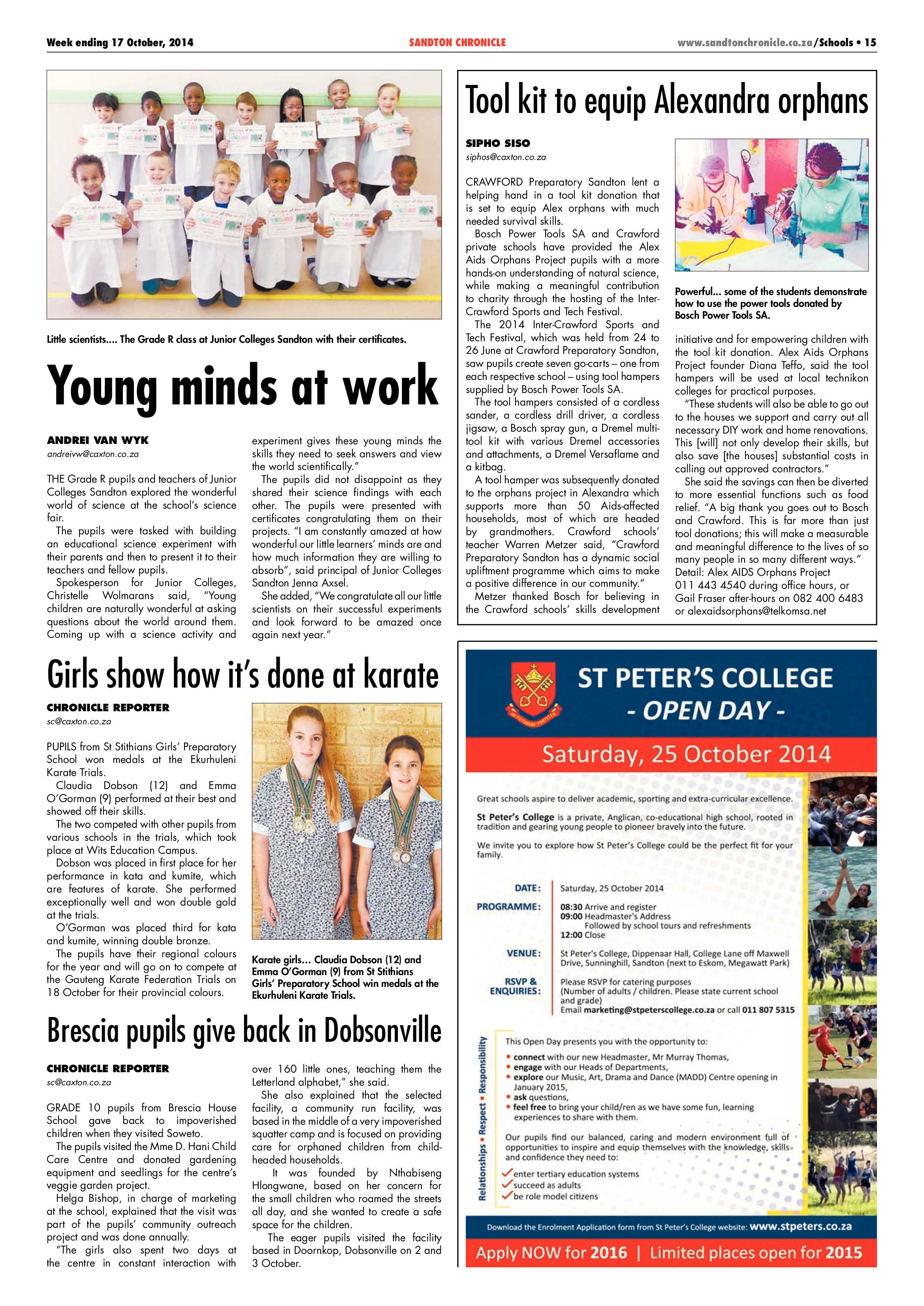 Sandton Chronicle 17 October 2014 page 27
