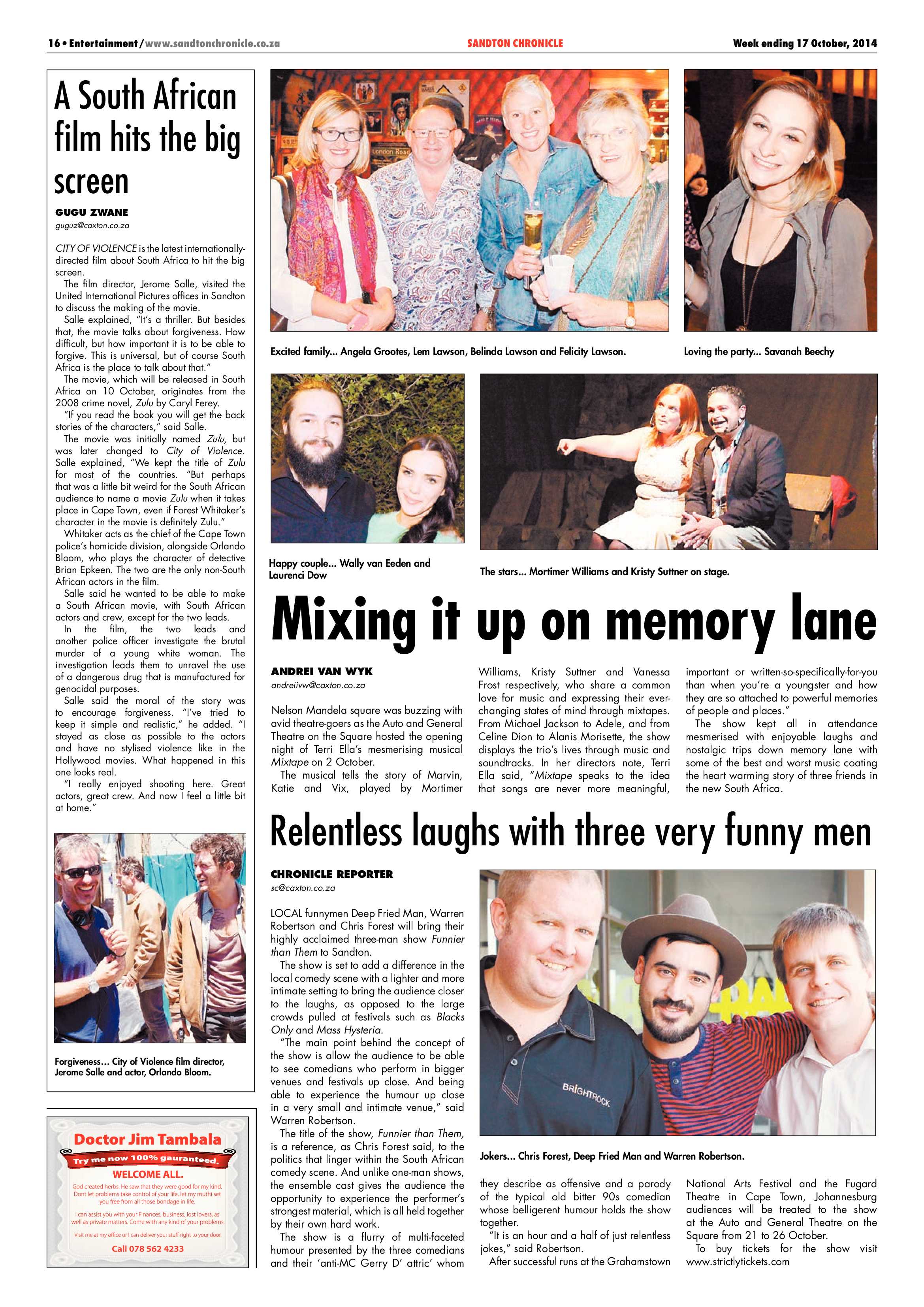 Sandton Chronicle 17 October 2014 page 28