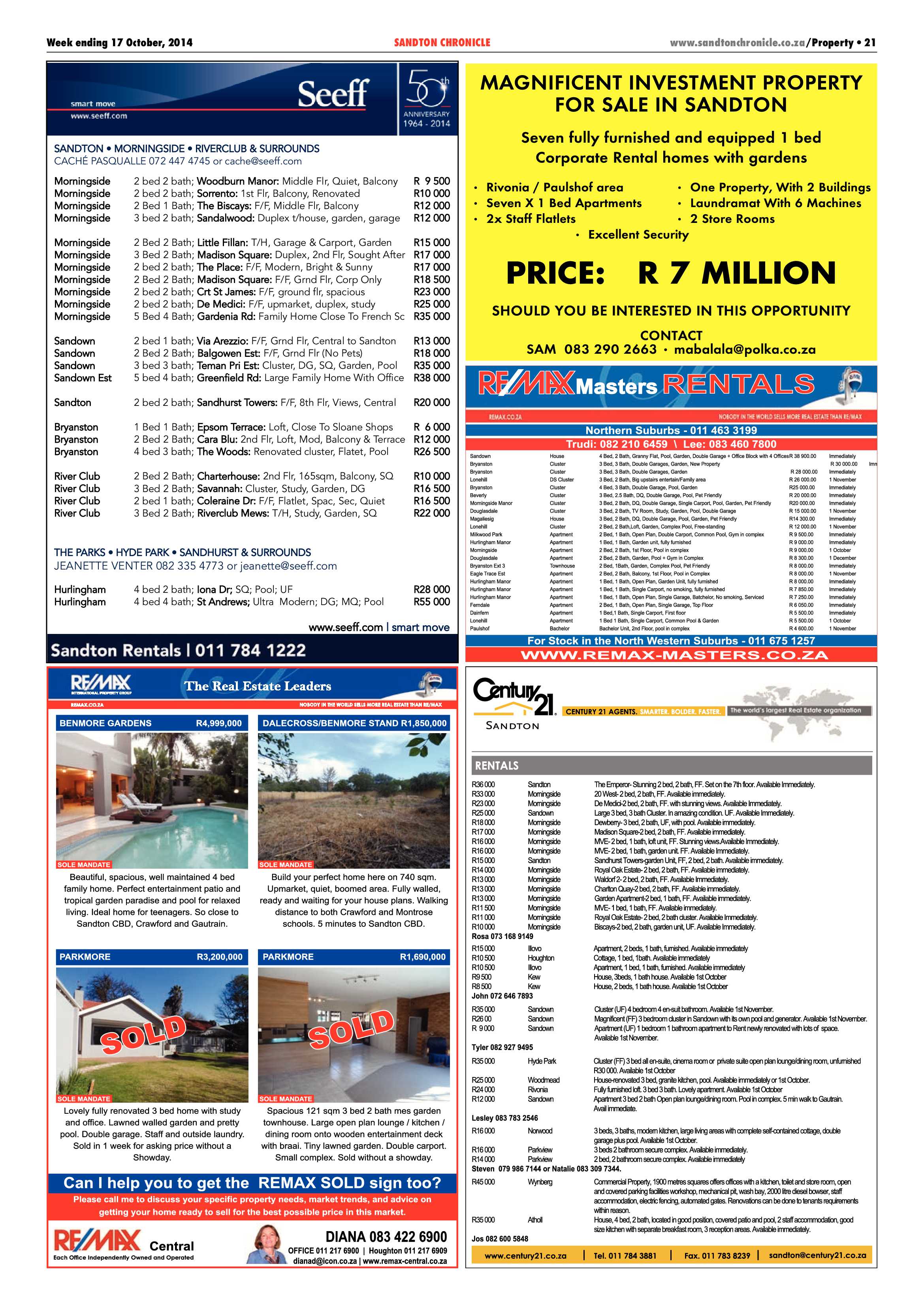 Sandton Chronicle 17 October 2014 page 33
