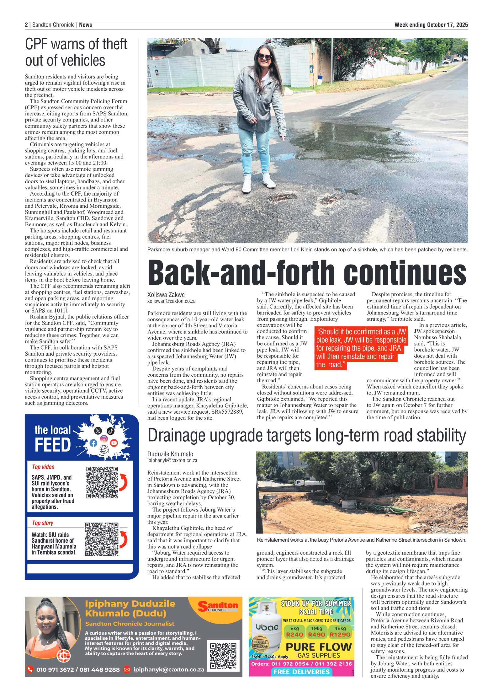 Sandton Chronicle 17 October 2025 page 2