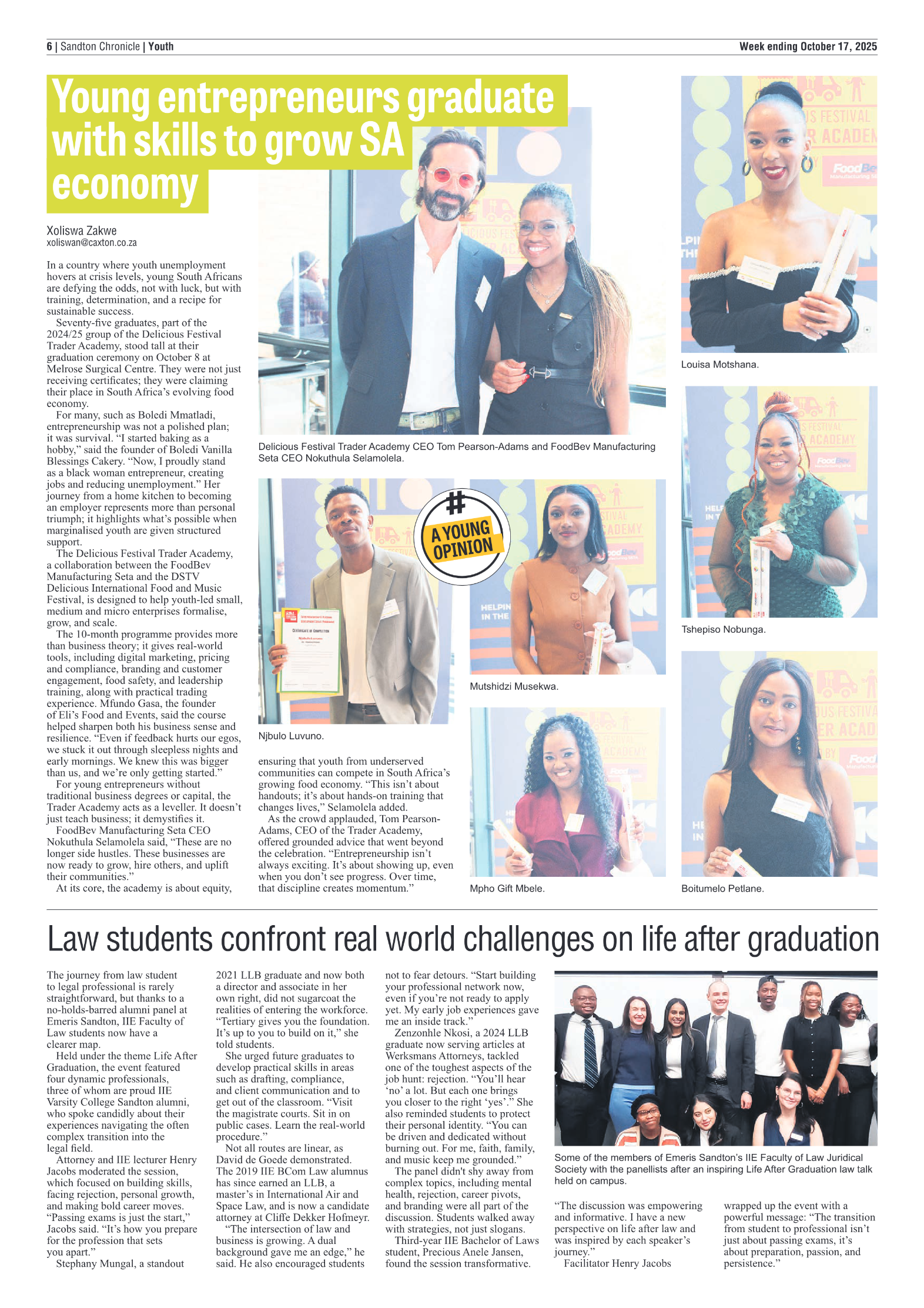 Sandton Chronicle 17 October 2025 page 6