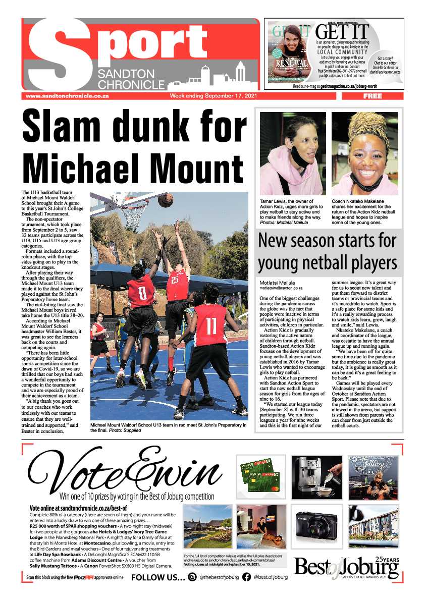 Sandton Chronicle 17 September 2021 page 12
