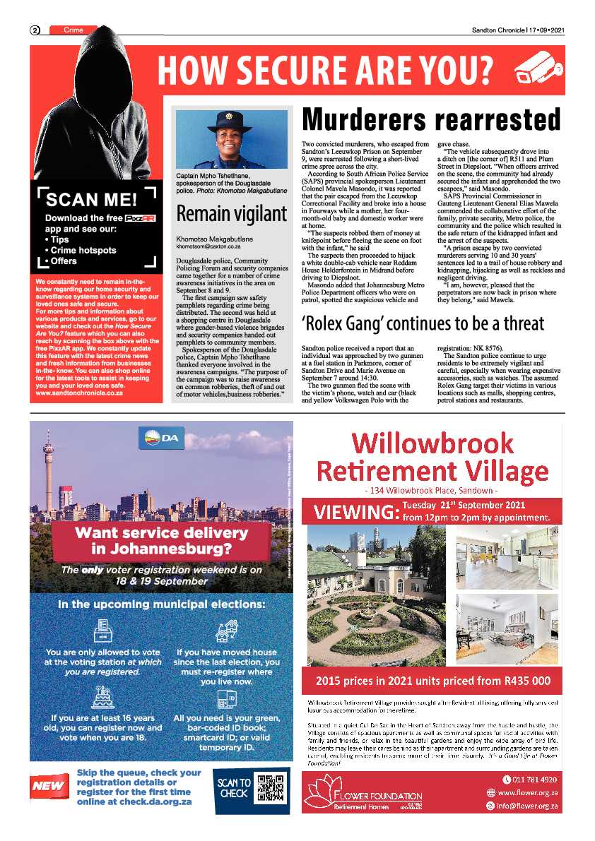 Sandton Chronicle 17 September 2021 page 2